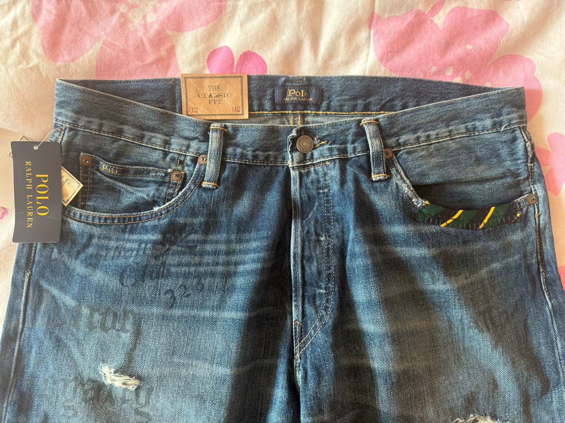 Polo Ralph Lauren Polo Ralph Lauren Men's Distressed Jeans Size US 32 / EU 48 - 2 Thumbnail