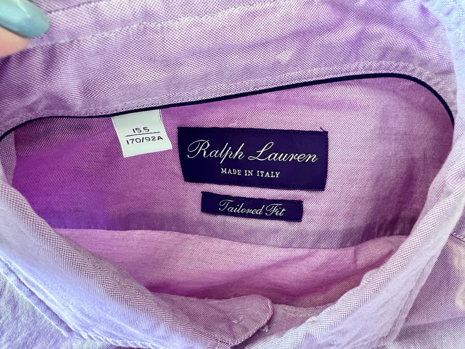 Ralph Lauren Purple Label Ralph Lauren Purple Label Men's Short Sleeve Shirt Size US L / EU 52-54 / 3 - 4 Thumbnail