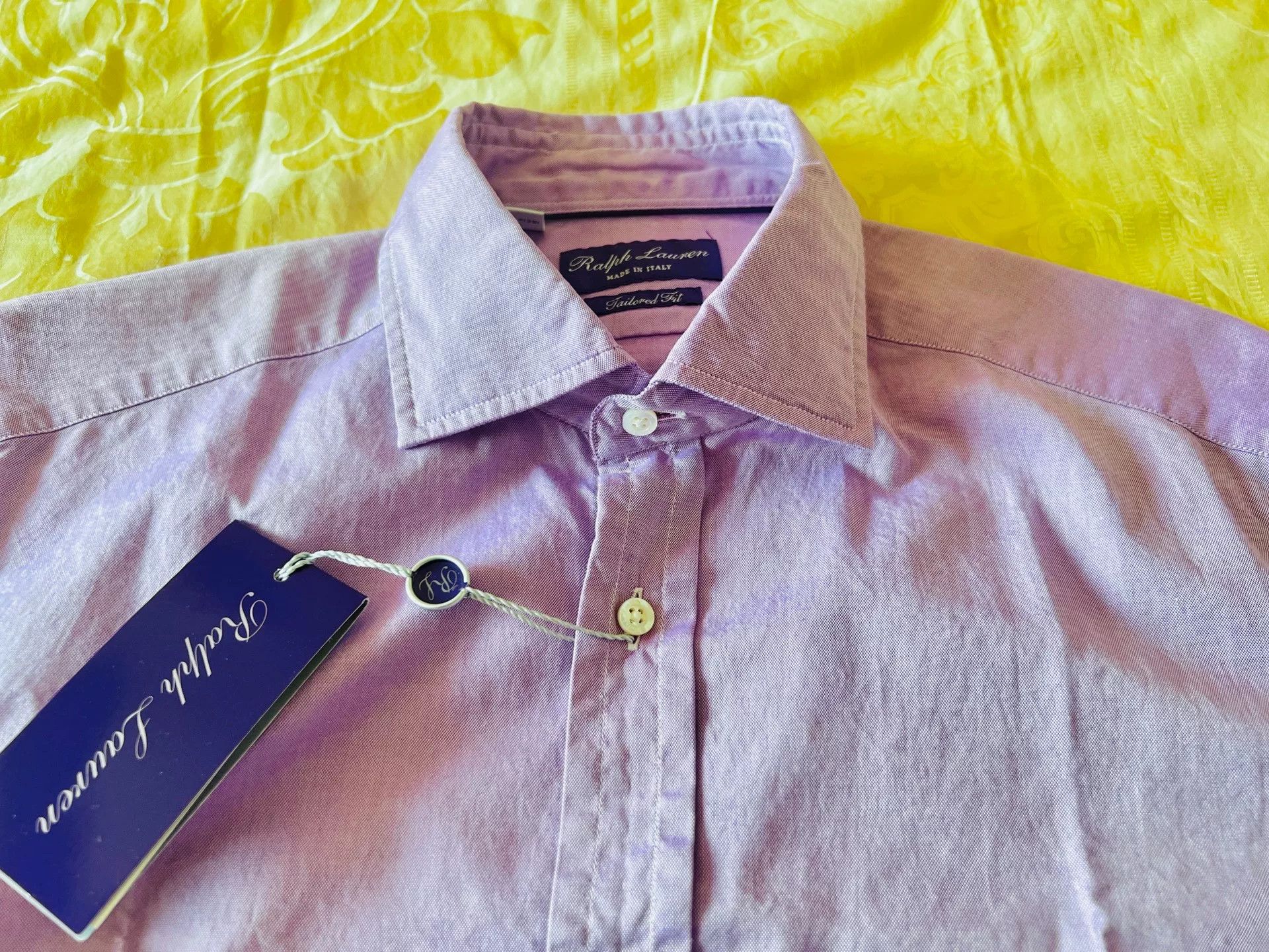 Ralph Lauren Purple Label Ralph Lauren Purple Label Men's Short Sleeve Shirt Size US L / EU 52-54 / 3 - 2 Thumbnail