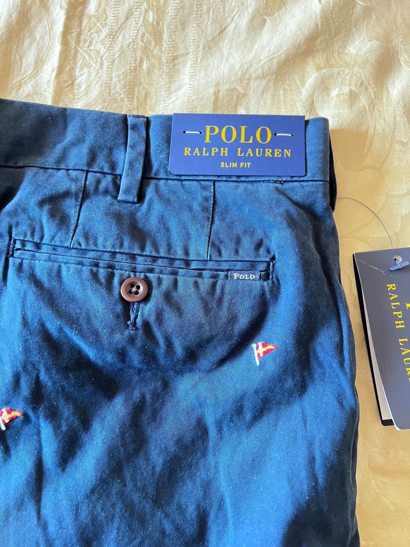 Polo Ralph Lauren POLO Ralph Lauren Classic Flag Pants Size US 33 - 4 Thumbnail