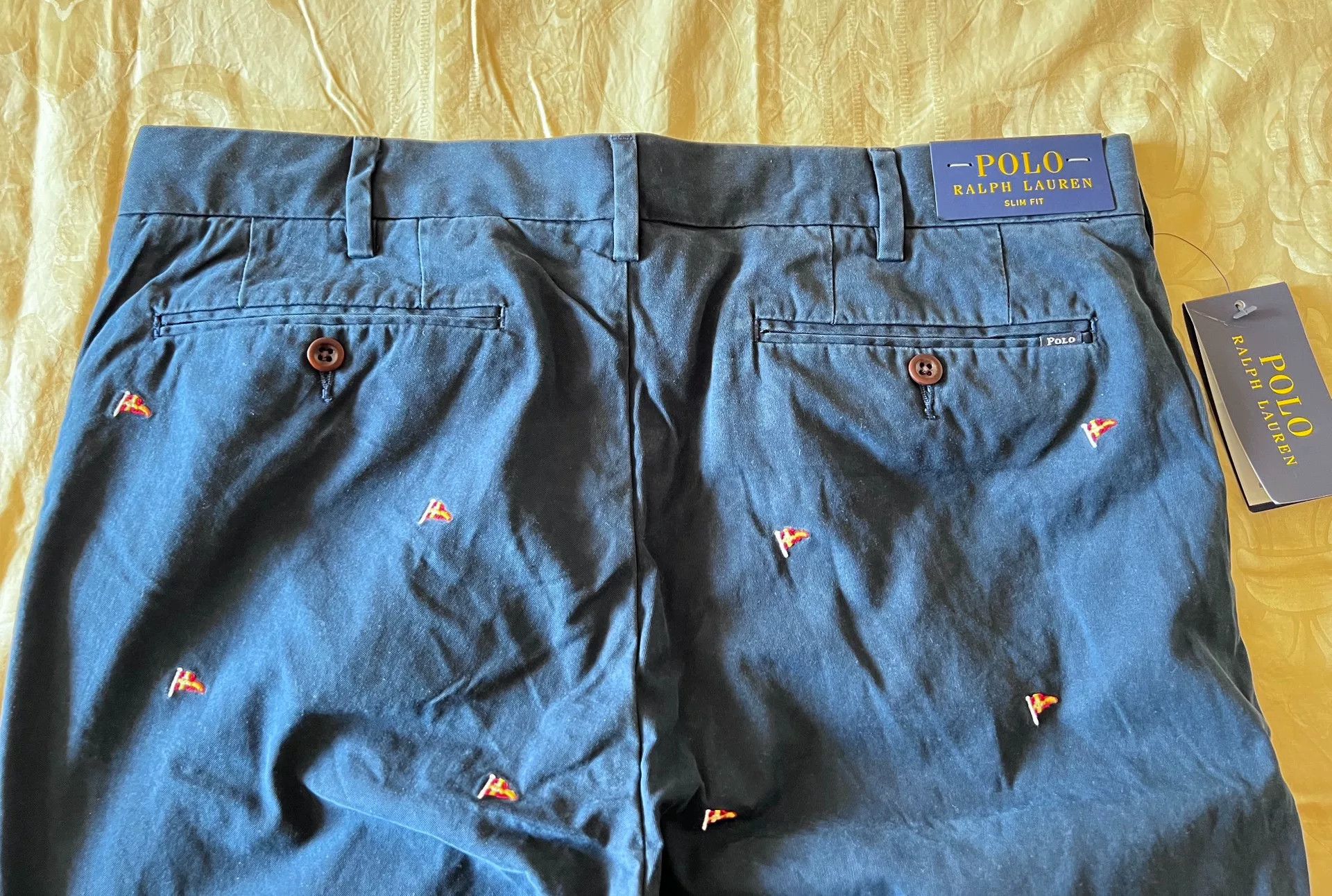 Polo Ralph Lauren POLO Ralph Lauren Classic Flag Pants Size US 33 - 3 Thumbnail