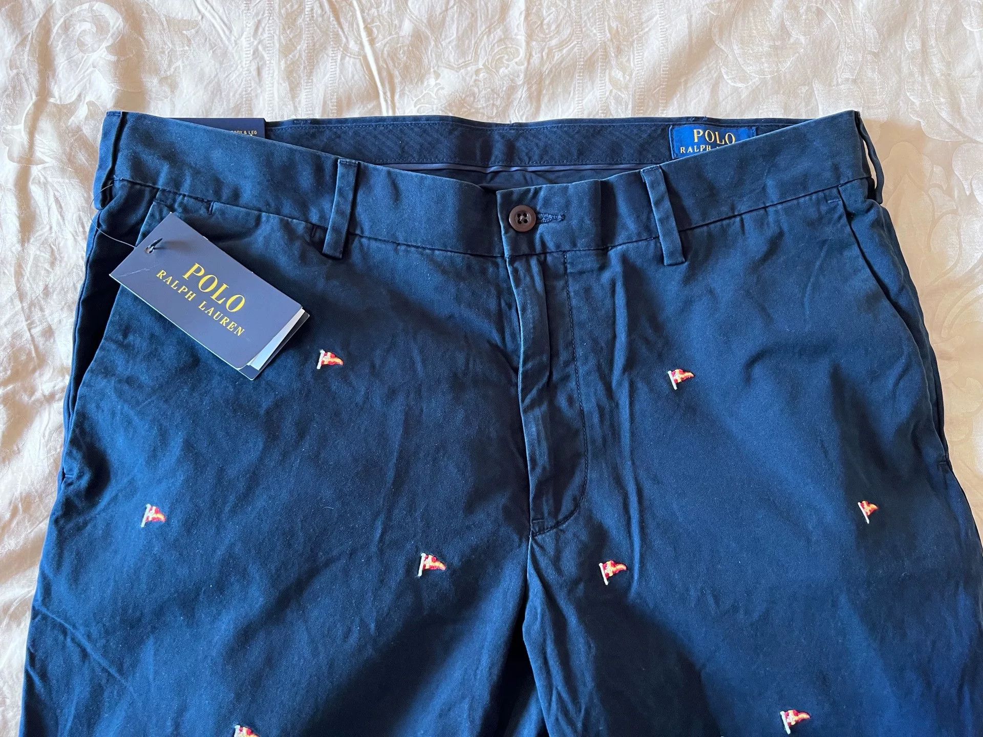Polo Ralph Lauren POLO Ralph Lauren Classic Flag Pants Size US 33 - 2 Thumbnail
