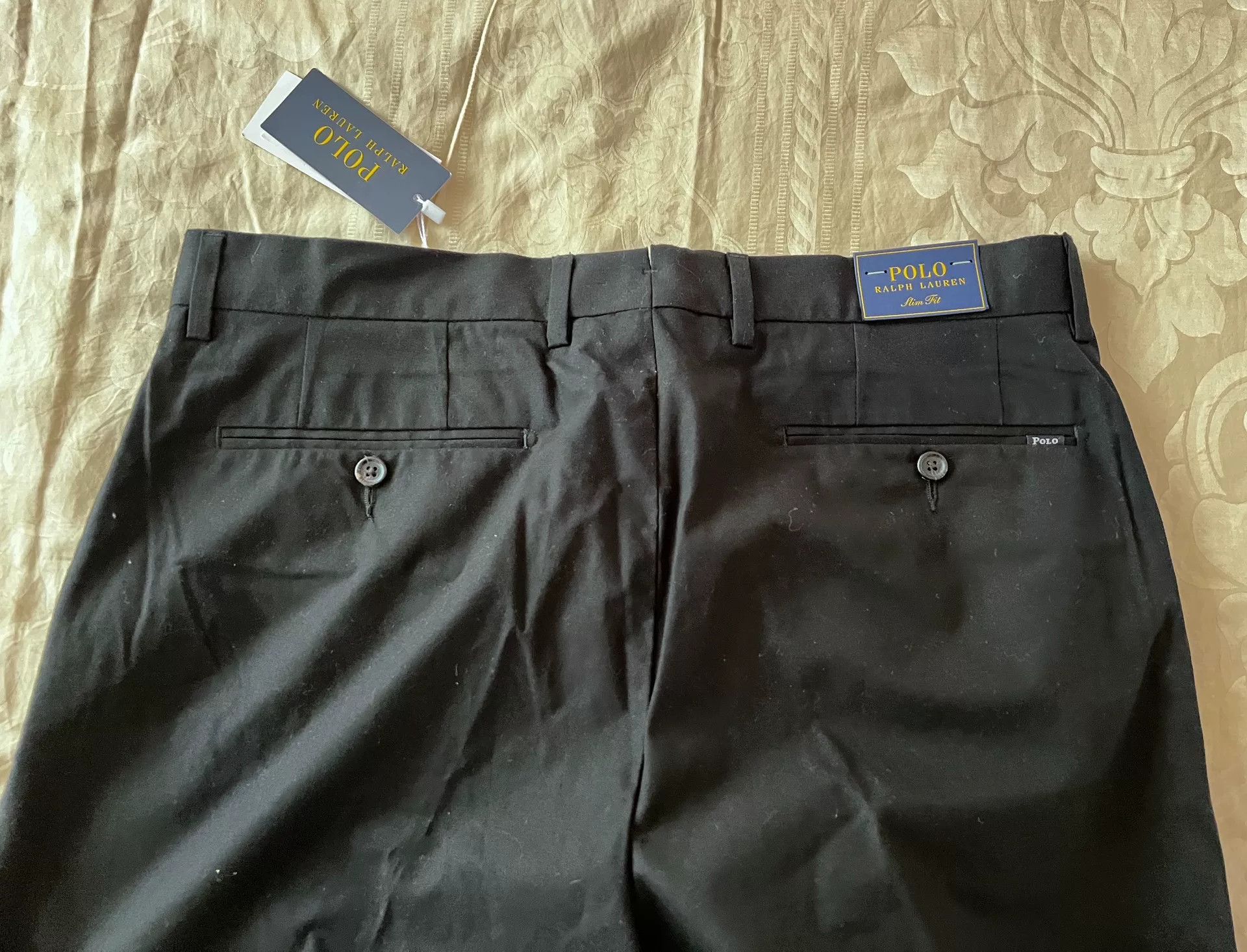 Polo Ralph Lauren Polo Ralph Lauren Men's Black Dress Pants Size US 33 - 3 Thumbnail