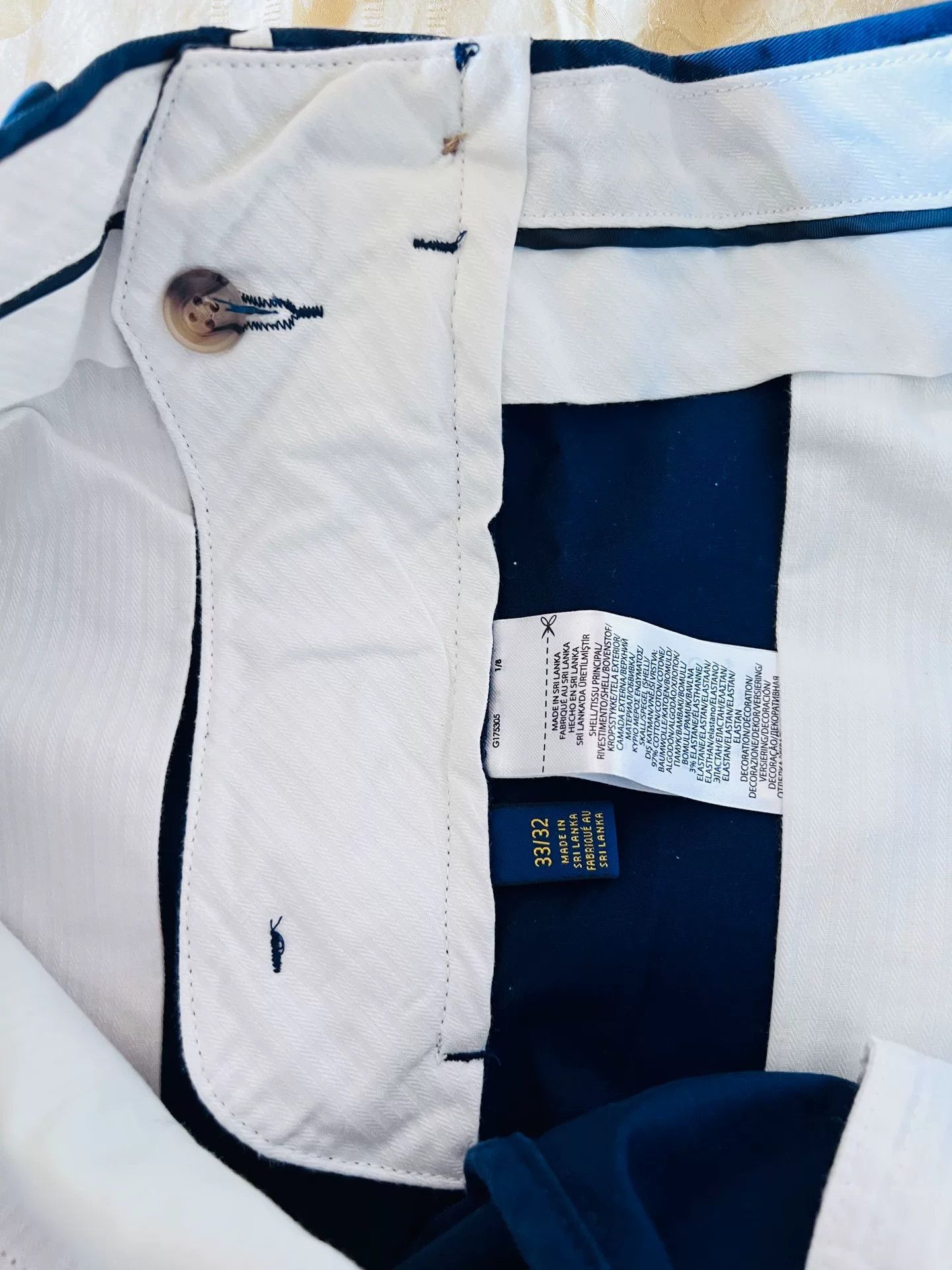 Polo Ralph Lauren POLO Ralph Lauren Classic Blue Pants Size US 33 - 6 Thumbnail