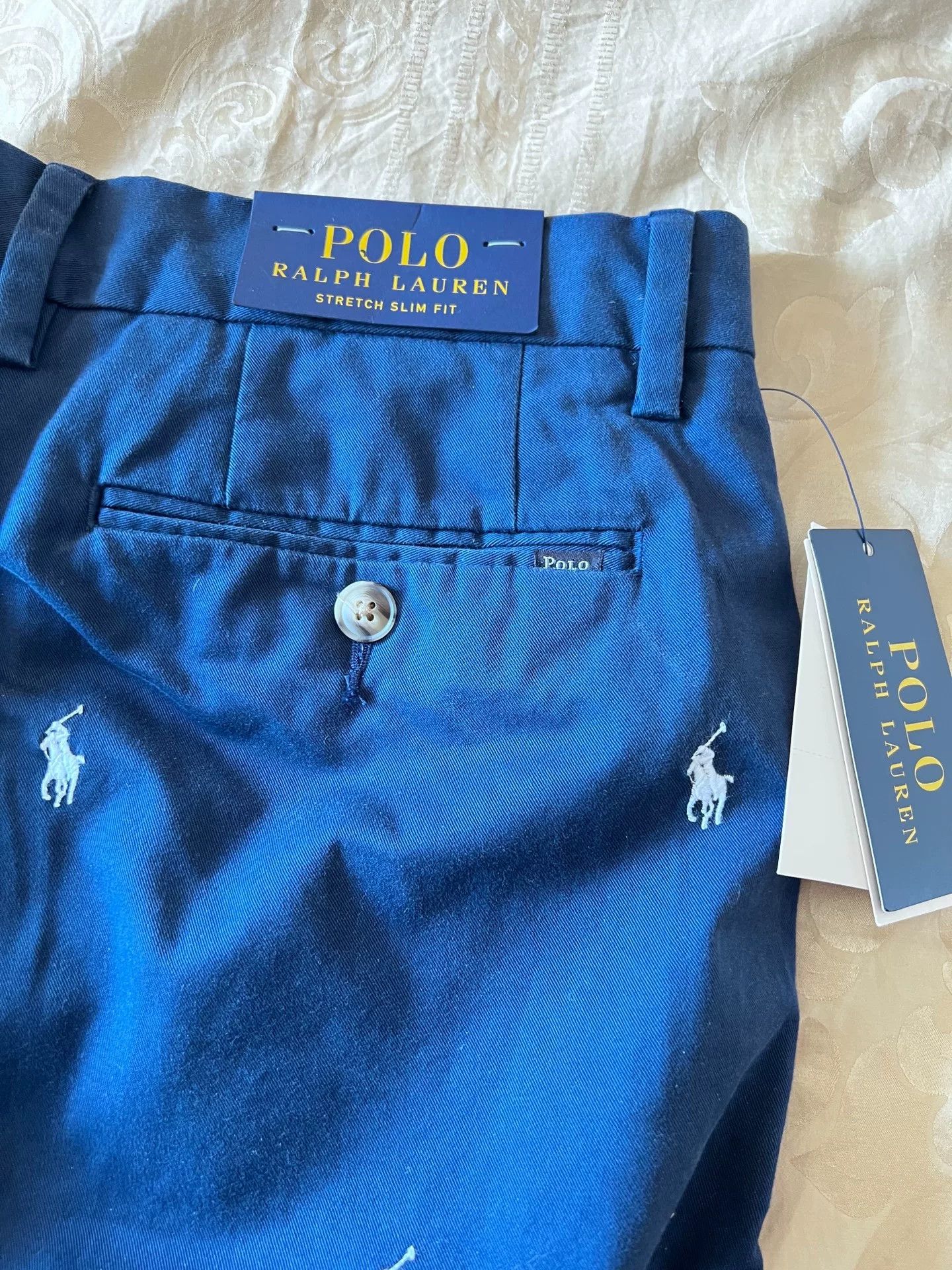 Polo Ralph Lauren POLO Ralph Lauren Classic Blue Pants Size US 33 - 4 Thumbnail