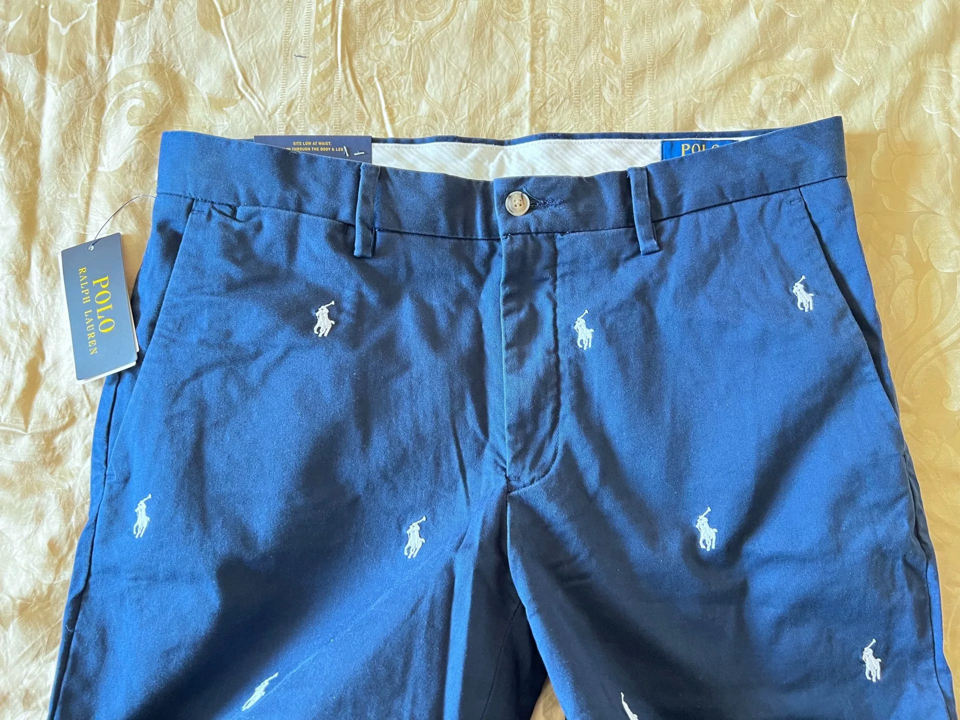 Polo Ralph Lauren POLO Ralph Lauren Classic Blue Pants Size US 33 - 2 Thumbnail