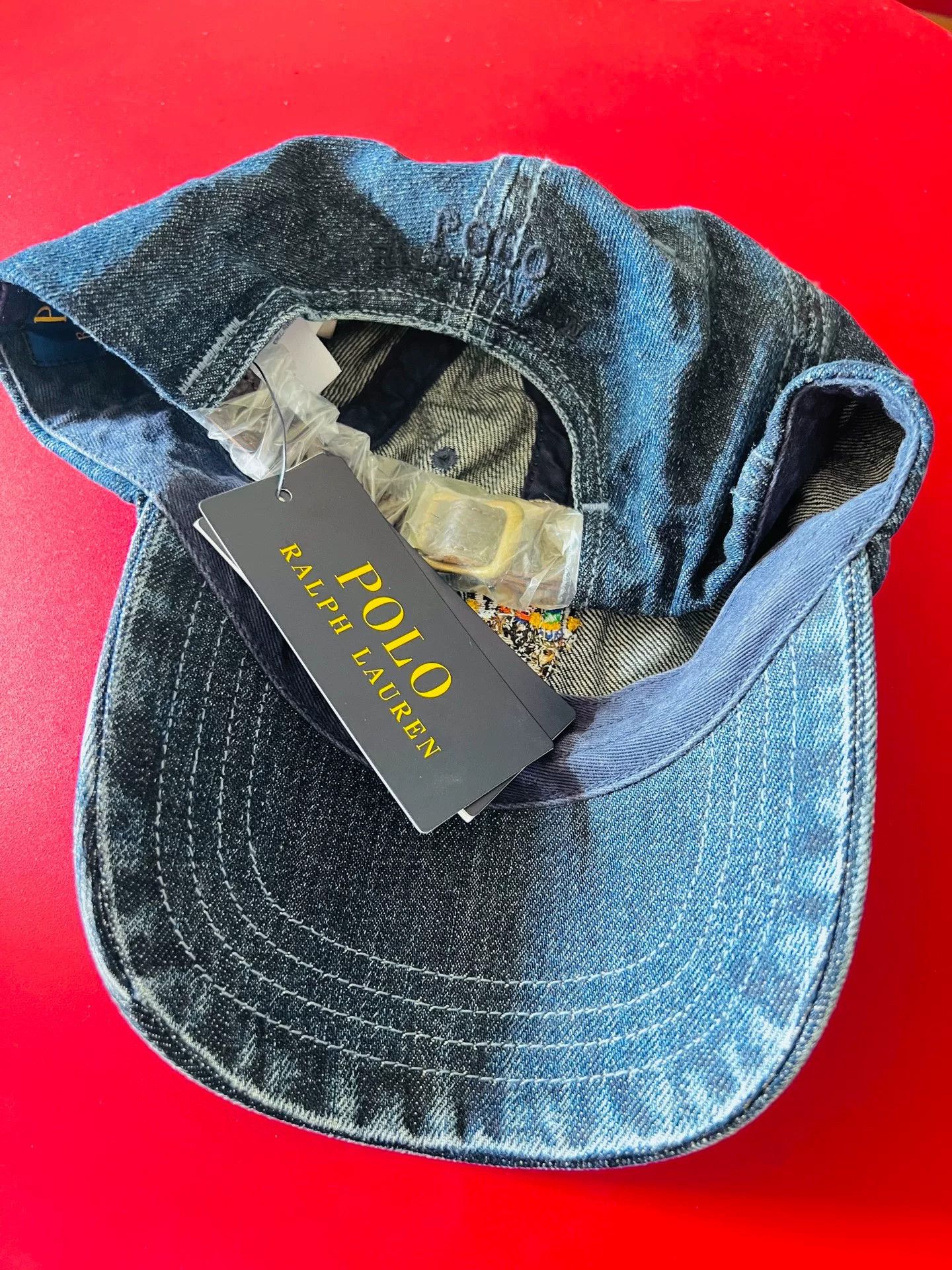 Ralph Lauren Ralph Lauren Denim Bear Embroidery Cap Size ONE SIZE - 4 Thumbnail