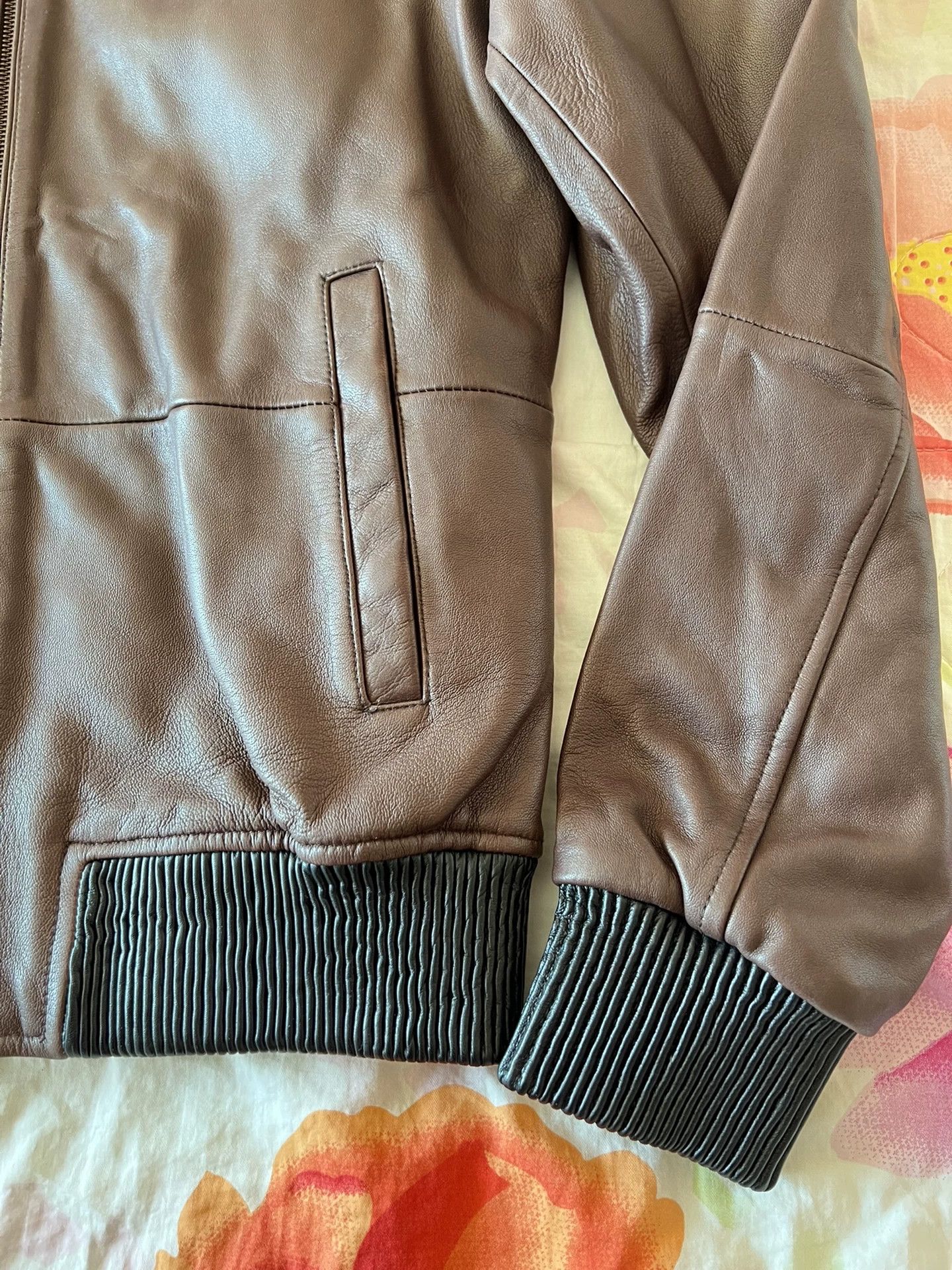 Trussardi Trussardi Men's Leather Jacket Size US L / EU 52-54 / 3 - 5 Thumbnail