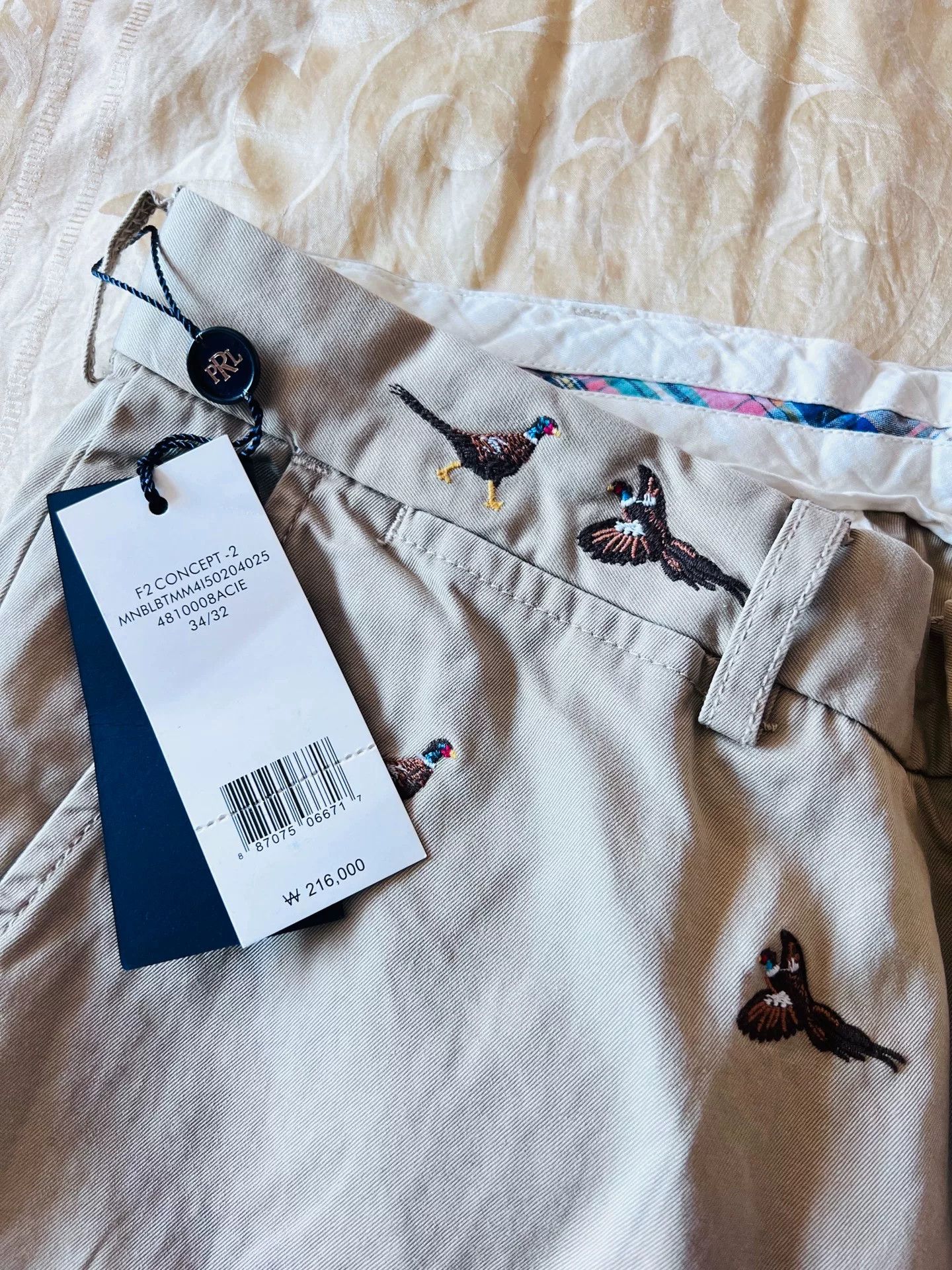 Polo Ralph Lauren New Polo Ralph Lauren Embroidered Khaki Pants Size US 34 / EU 50 - 5 Thumbnail