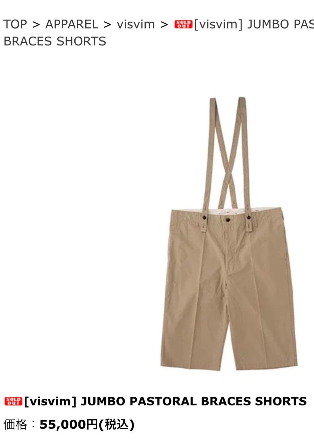 Visvim visvim 21ss JUMBO PASTORAL BRACES SHORTS Size US 26 / EU 42 - 8 Thumbnail