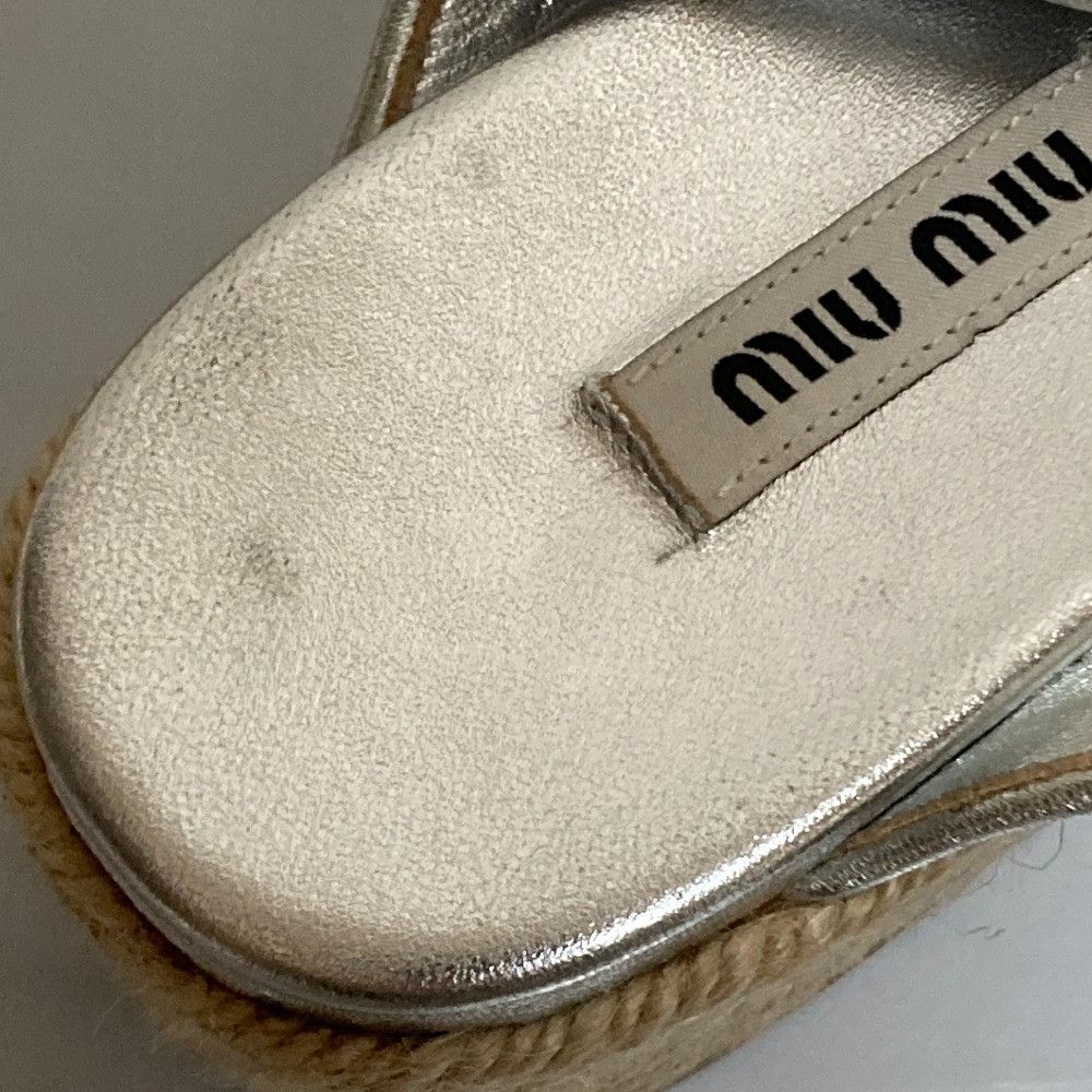 Miu Miu Miu Miu Miu Miu Glitter Platform Sandals Plastic / Synthetic Shoes DUTY FREE for USA Size ONE SIZE - 10 Thumbnail