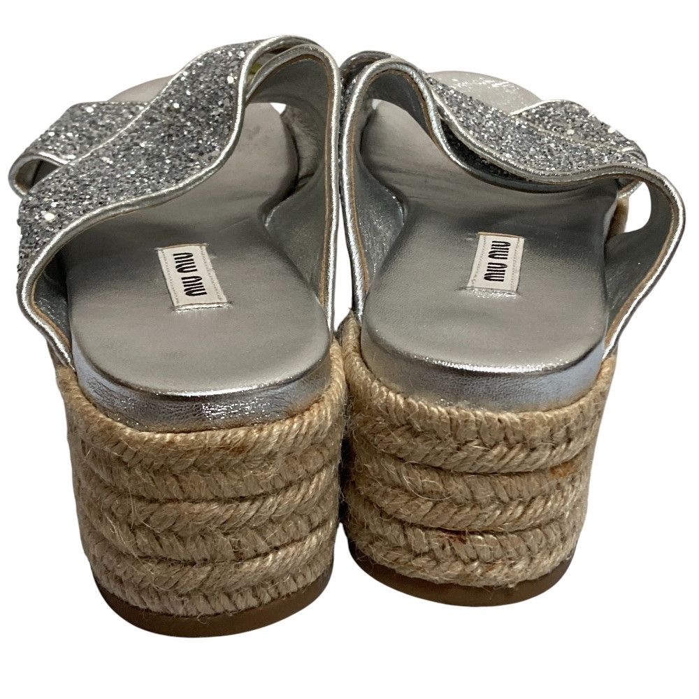 Miu Miu Miu Miu Miu Miu Glitter Platform Sandals Plastic / Synthetic Shoes DUTY FREE for USA Size ONE SIZE - 5 Thumbnail