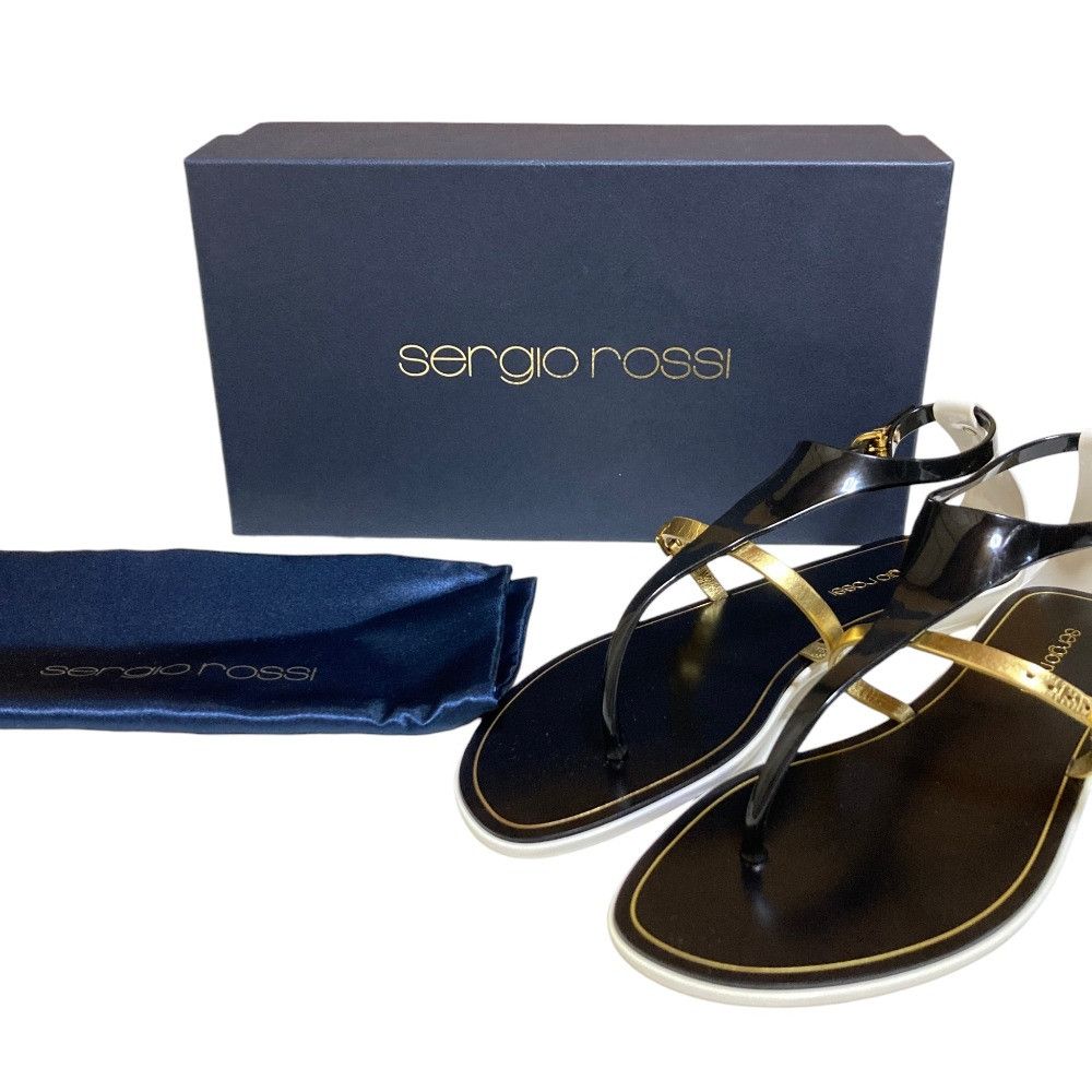 Other Other Sergio Rossi Rubber Thong Sandals Plastic / Synthetic Shoes DUTY FREE for USA Size ONE SIZE - 9 Thumbnail