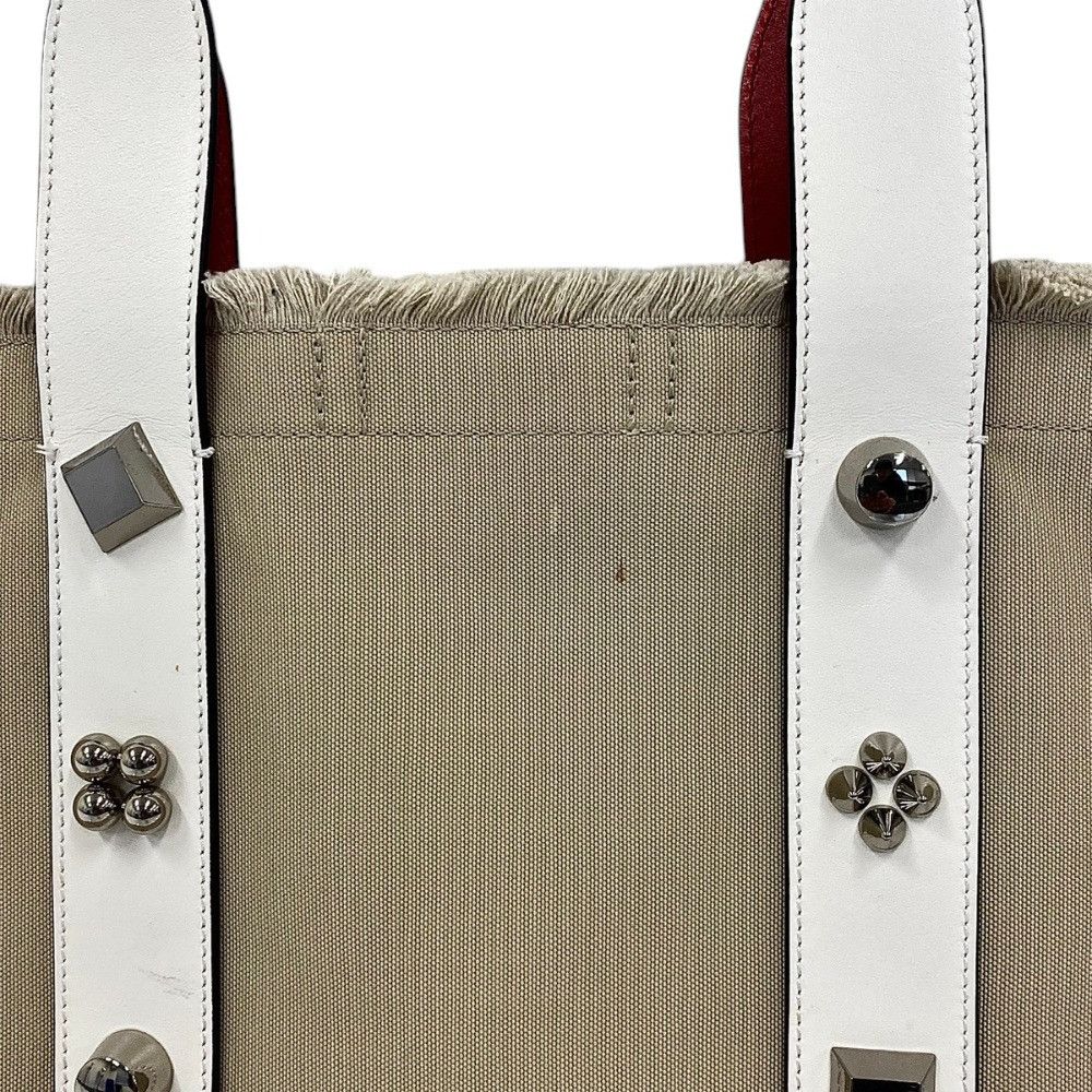 Christian Louboutin Christian Louboutin Christian Louboutin Frangibus Canvas Leather Tote Bag Textile Tote Bag 3215052 DUTY FREE for USA Size ONE SIZE - 10 Thumbnail