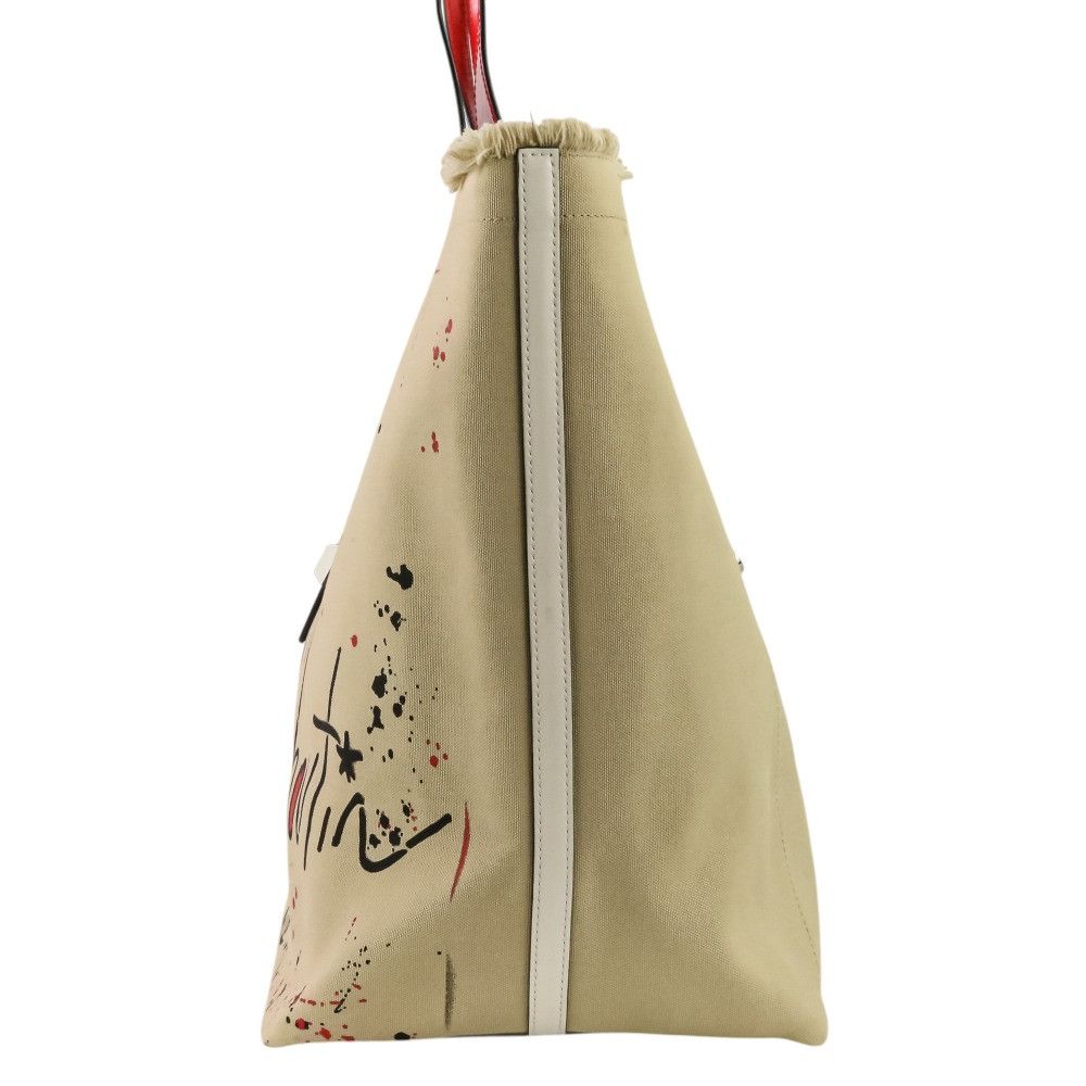 Christian Louboutin Christian Louboutin Christian Louboutin Frangibus Canvas Leather Tote Bag Textile Tote Bag 3215052 DUTY FREE for USA Size ONE SIZE - 4 Thumbnail