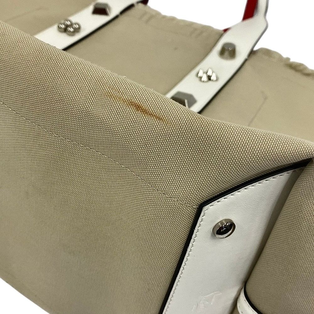 Christian Louboutin Christian Louboutin Christian Louboutin Frangibus Canvas Leather Tote Bag Textile Tote Bag 3215052 DUTY FREE for USA Size ONE SIZE - 11 Thumbnail