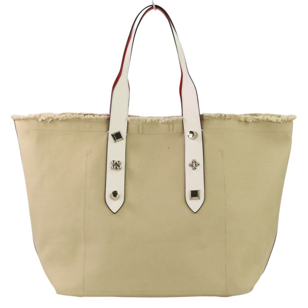 Christian Louboutin Christian Louboutin Christian Louboutin Frangibus Canvas Leather Tote Bag Textile Tote Bag 3215052 DUTY FREE for USA Size ONE SIZE - 3 Thumbnail