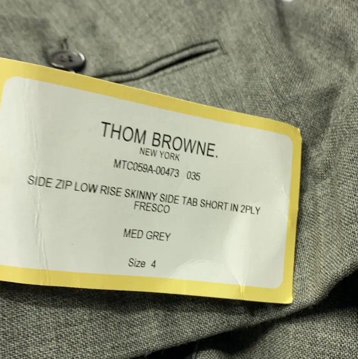 Thom Browne Thom Browne Gray Striped Zippered Shorts Size US 26 / EU 42 - 2 Thumbnail