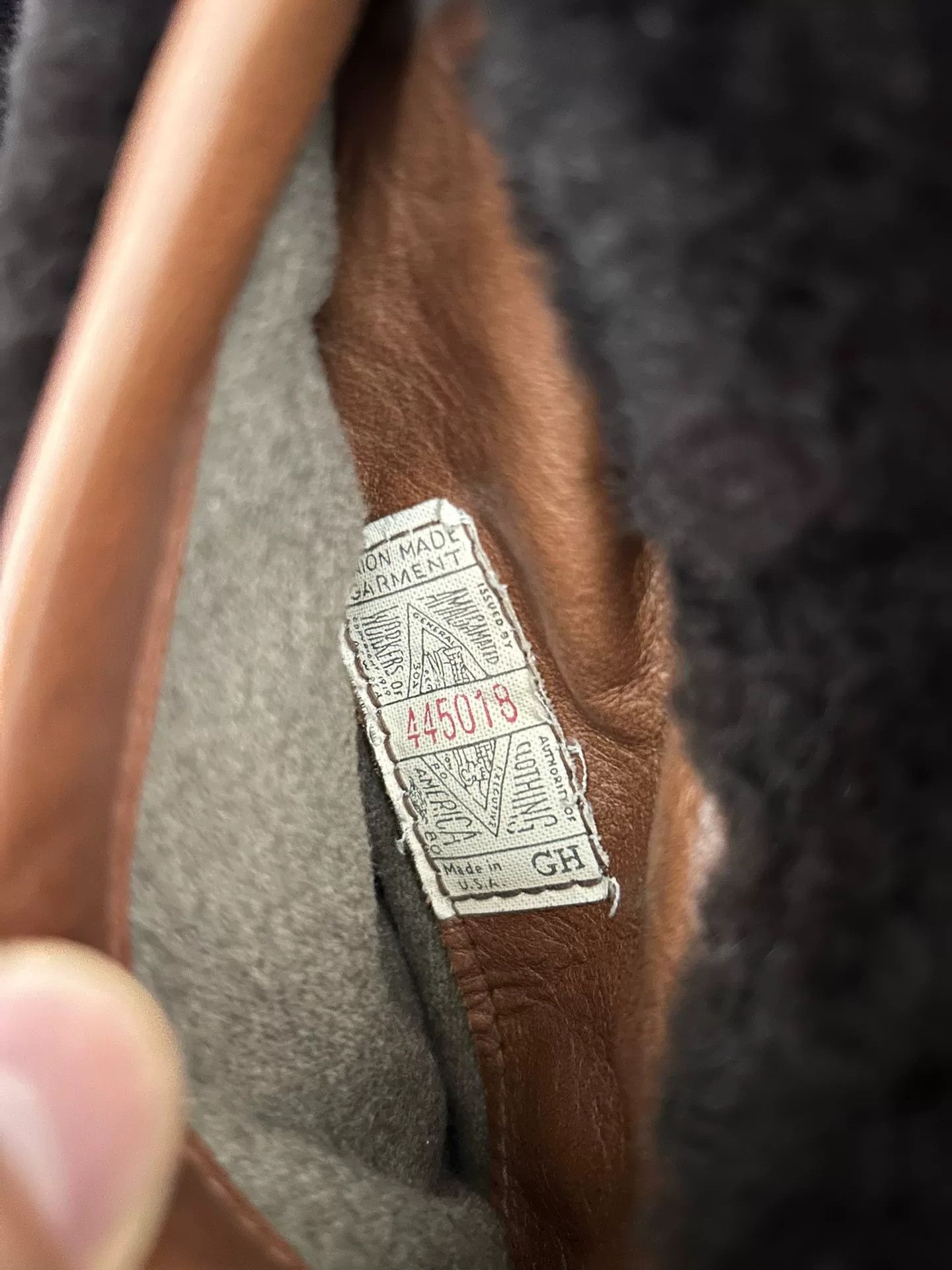 The Real McCoy's brown bear leather jacket by the real mccoy Size US M / EU 48-50 / 2 - 8 Thumbnail