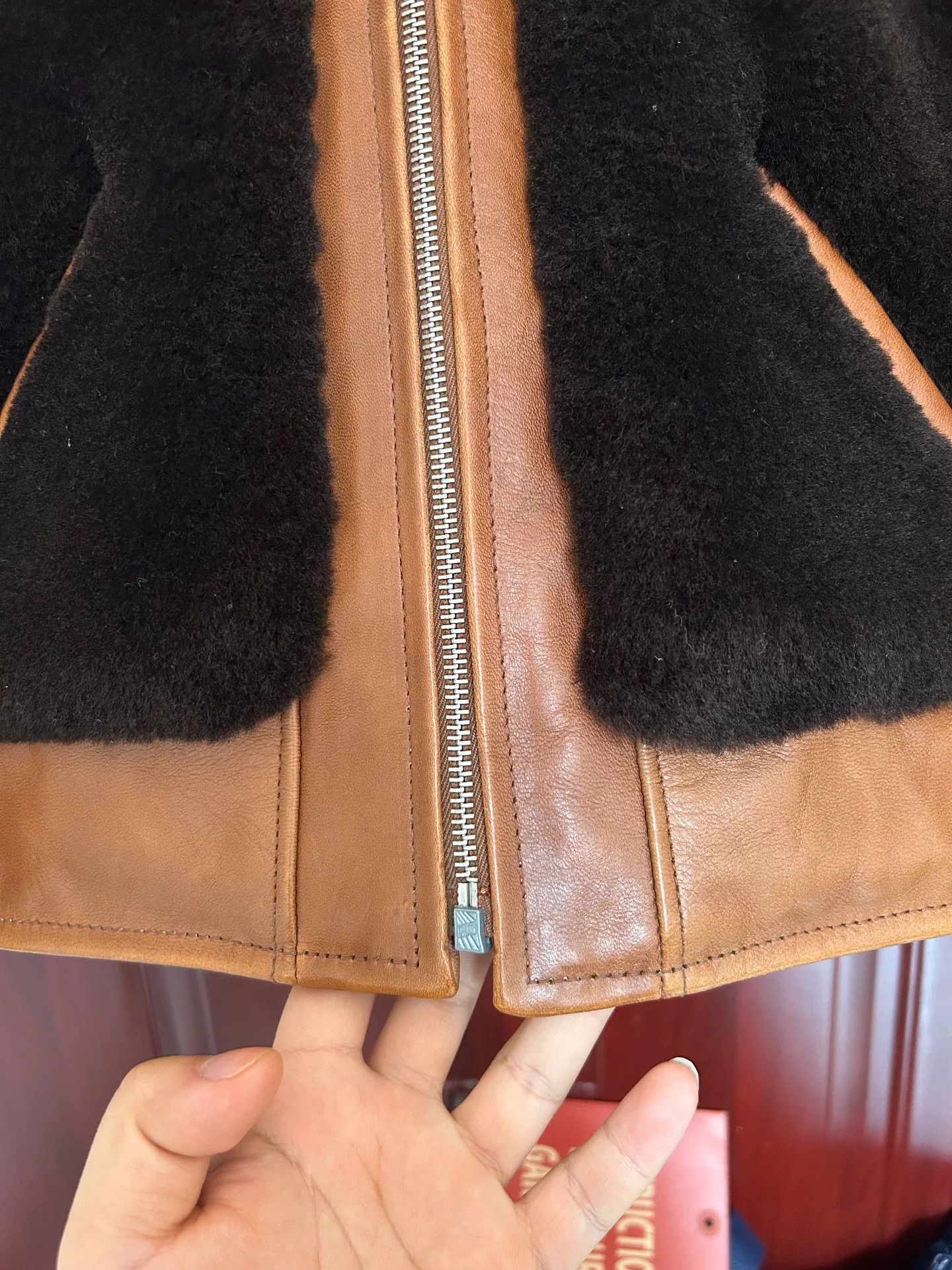 The Real McCoy's brown bear leather jacket by the real mccoy Size US M / EU 48-50 / 2 - 2 Thumbnail
