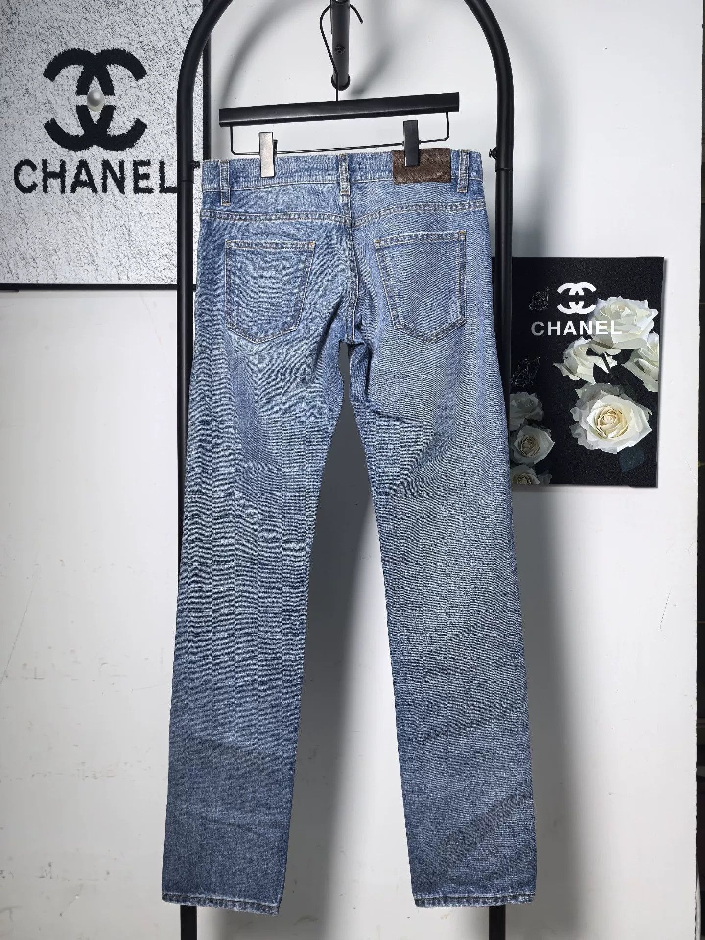 Prada Prada Denim Pants with Leather Label Size US 31 - 2 Thumbnail