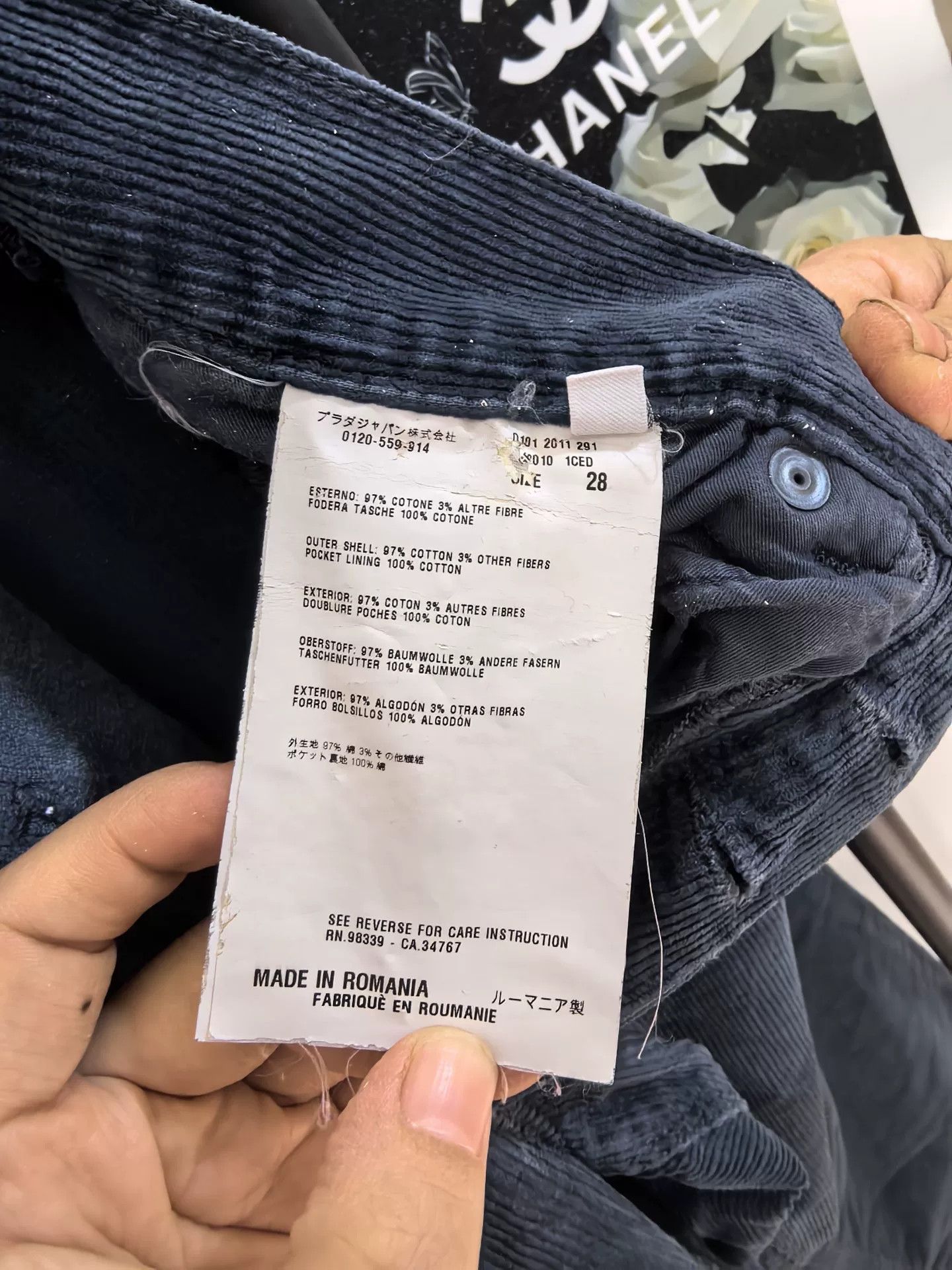 Prada Authentic Prada Corduroy Trousers Size US 31 - 4 Thumbnail