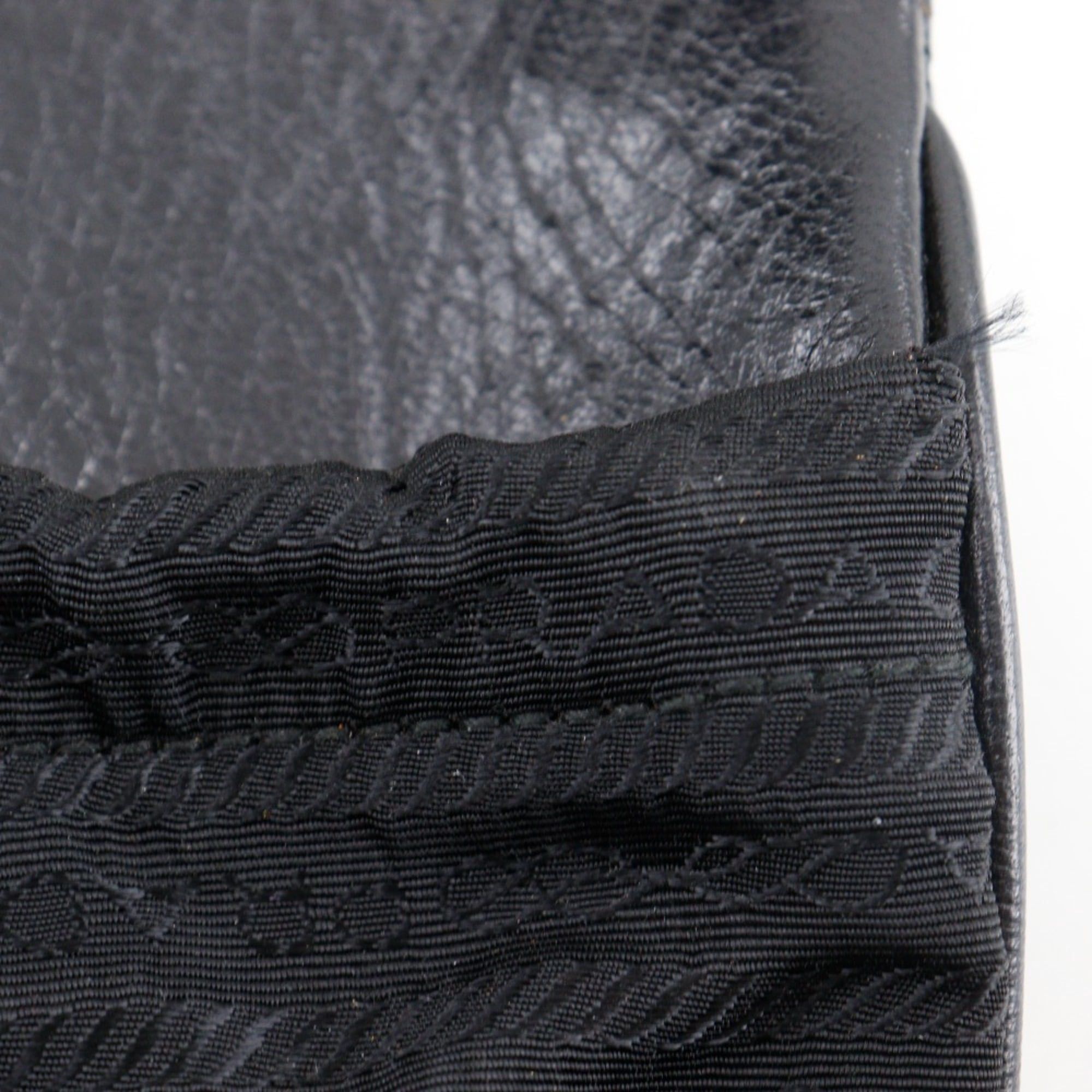 Prada Prada Pochette Shoulder Bag, Nylon x Leather, Black, Women's Size ONE SIZE - 7 Thumbnail