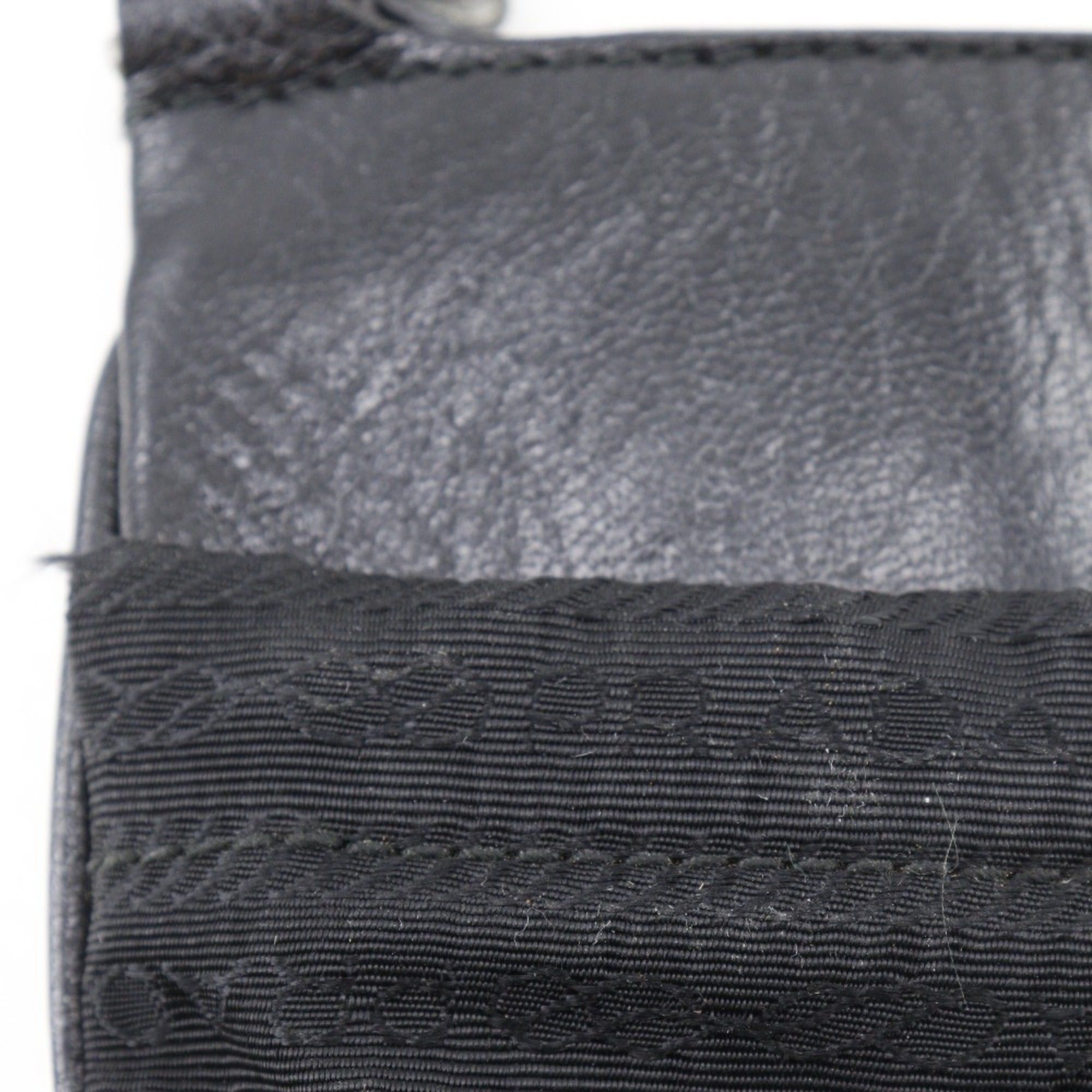 Prada Prada Pochette Shoulder Bag, Nylon x Leather, Black, Women's Size ONE SIZE - 11 Thumbnail