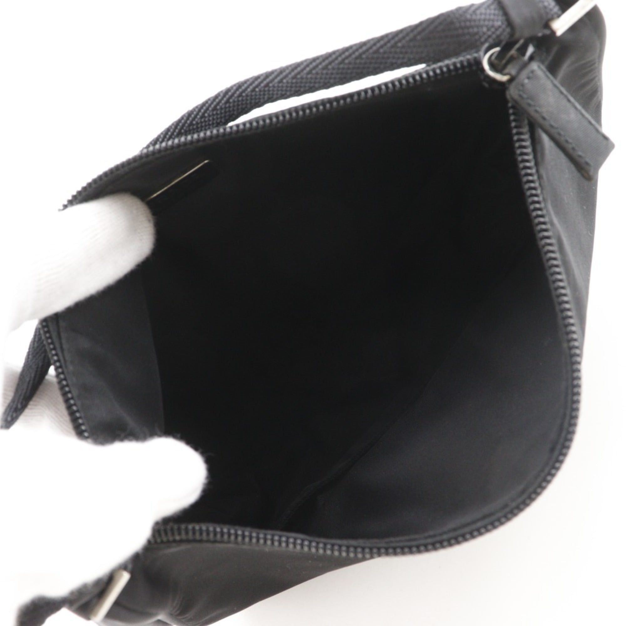 Prada Prada accessory pouch, handbag, nylon, black, zipper, women's. Size ONE SIZE - 6 Thumbnail