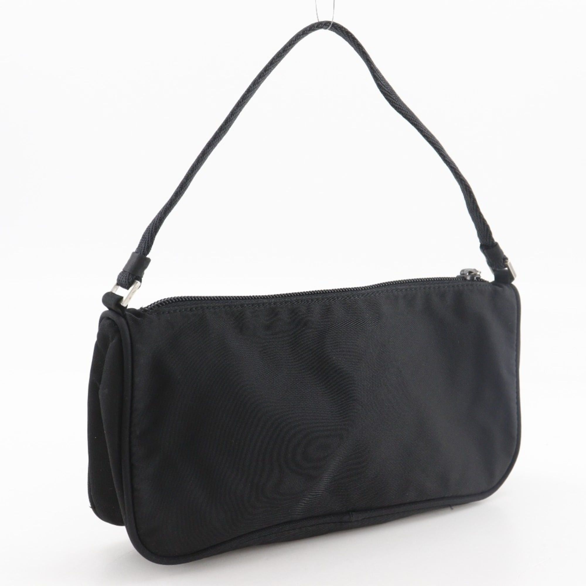 Prada Prada accessory pouch, handbag, nylon, black, zipper, women's. Size ONE SIZE - 3 Thumbnail