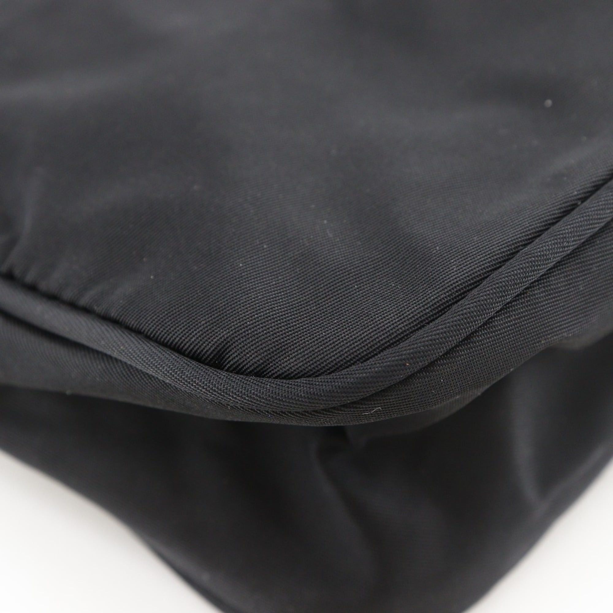 Prada Prada accessory pouch, handbag, nylon, black, zipper, women's. Size ONE SIZE - 4 Thumbnail
