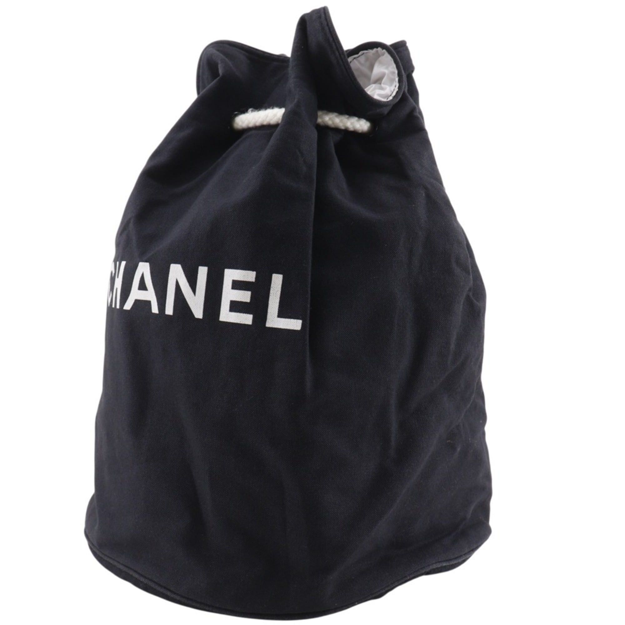 Chanel Chanel Pool Bag Shoulder Canvas Black Women's bag Size ONE SIZE - 2 Thumbnail