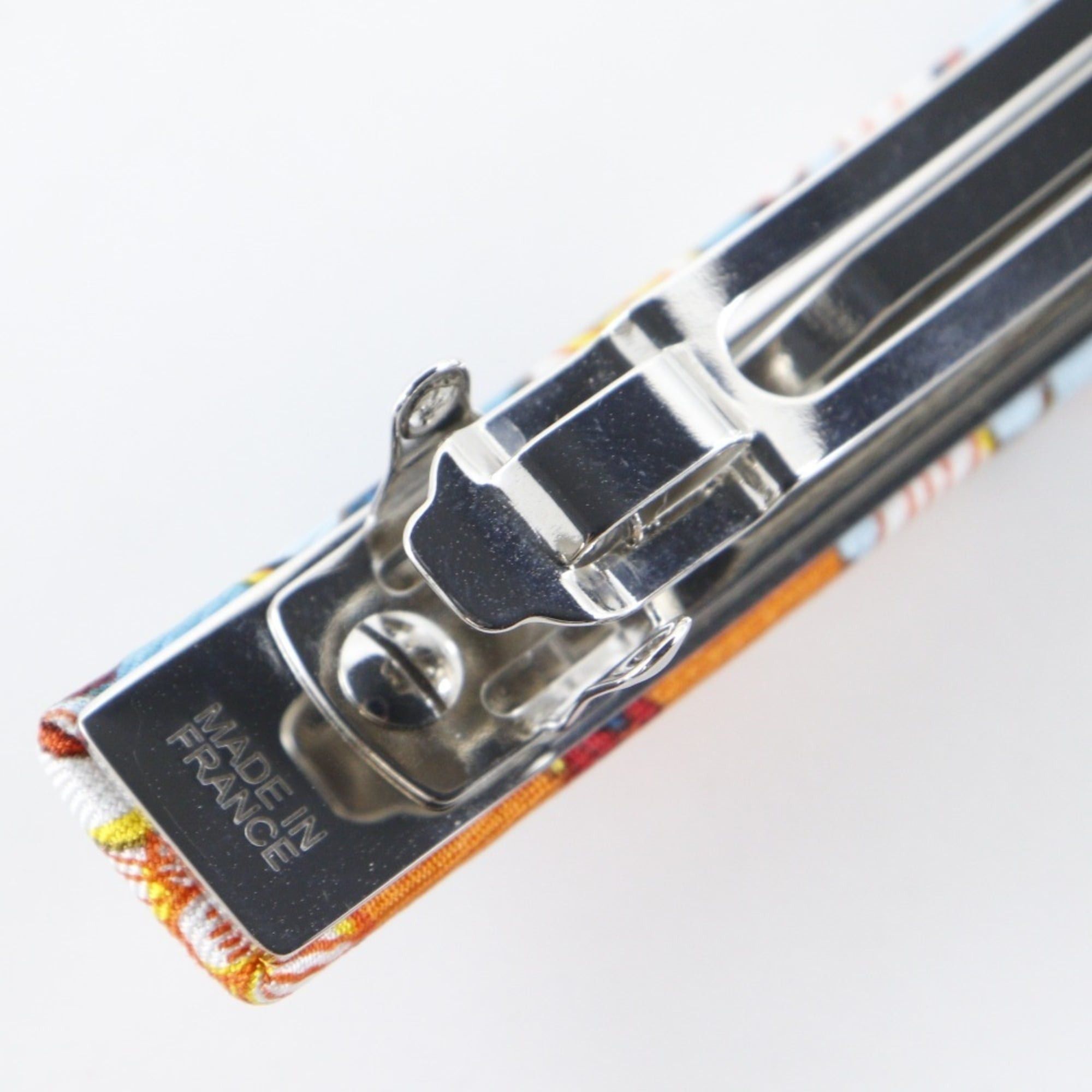 Hermes Hermes Barrette Silk Orange/Multicolor Women's Size ONE SIZE - 5 Thumbnail