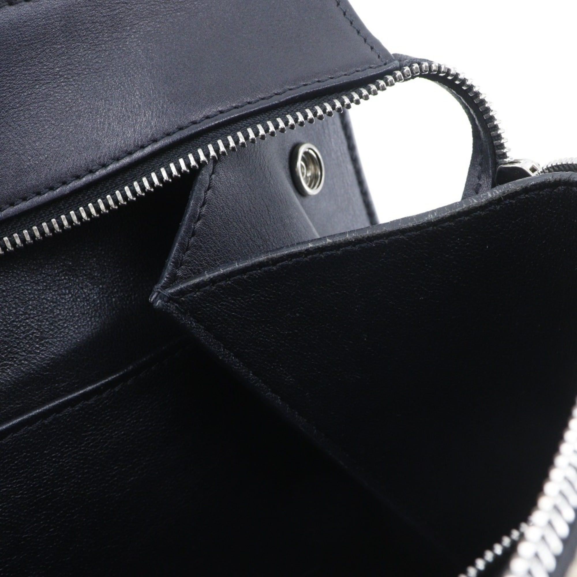 Celine Celine Edge Medium Shoulder Bag Handbag, Bicolor Leather, Black/Beige, A5 Size, Zipper, Women's Size ONE SIZE - 17 Thumbnail