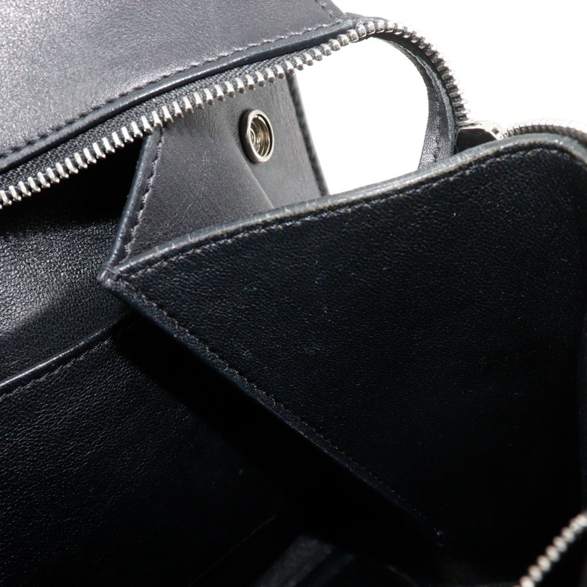 Celine Celine Edge Medium Shoulder Bag Handbag, Bicolor Leather, Black/Beige, A5 Size, Zipper, Women's Size ONE SIZE - 16 Thumbnail