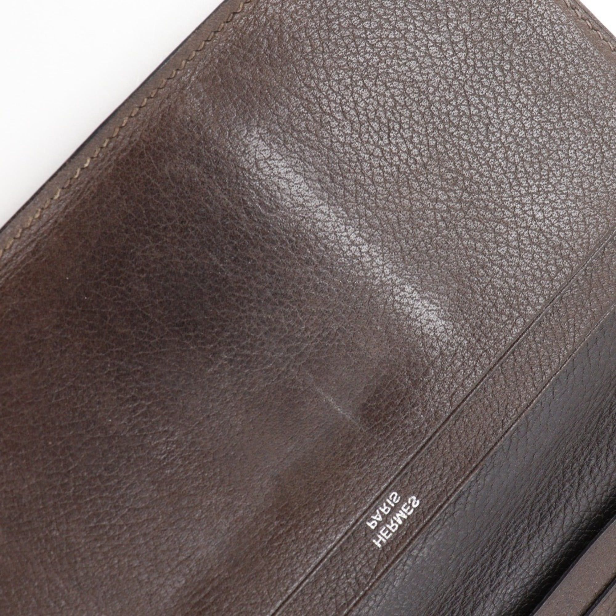 Hermes Hermes MC2 Fleming Billfold, Leather, Brown, Open, Unisex Size ONE SIZE - 13 Thumbnail