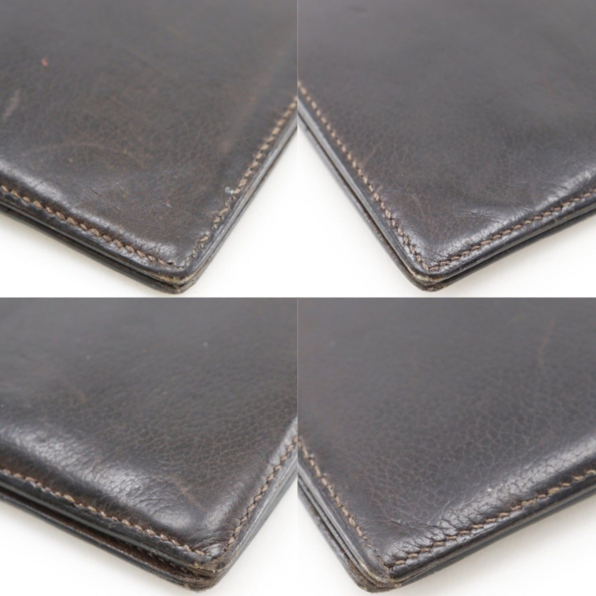 Hermes Hermes MC2 Fleming Billfold, Leather, Brown, Open, Unisex Size ONE SIZE - 4 Thumbnail