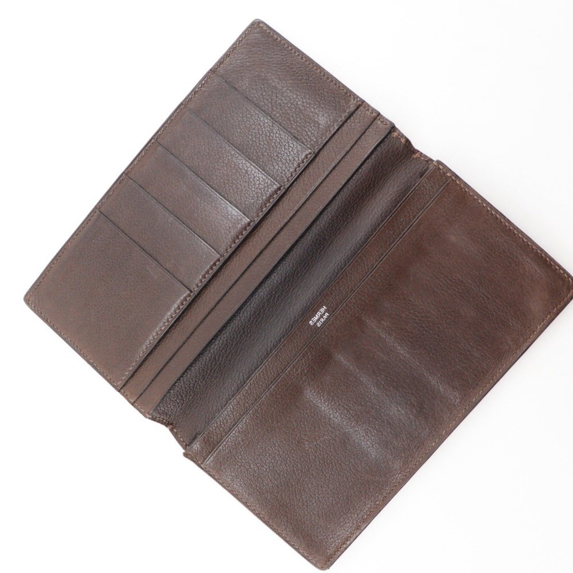 Hermes Hermes MC2 Fleming Billfold, Leather, Brown, Open, Unisex Size ONE SIZE - 5 Thumbnail