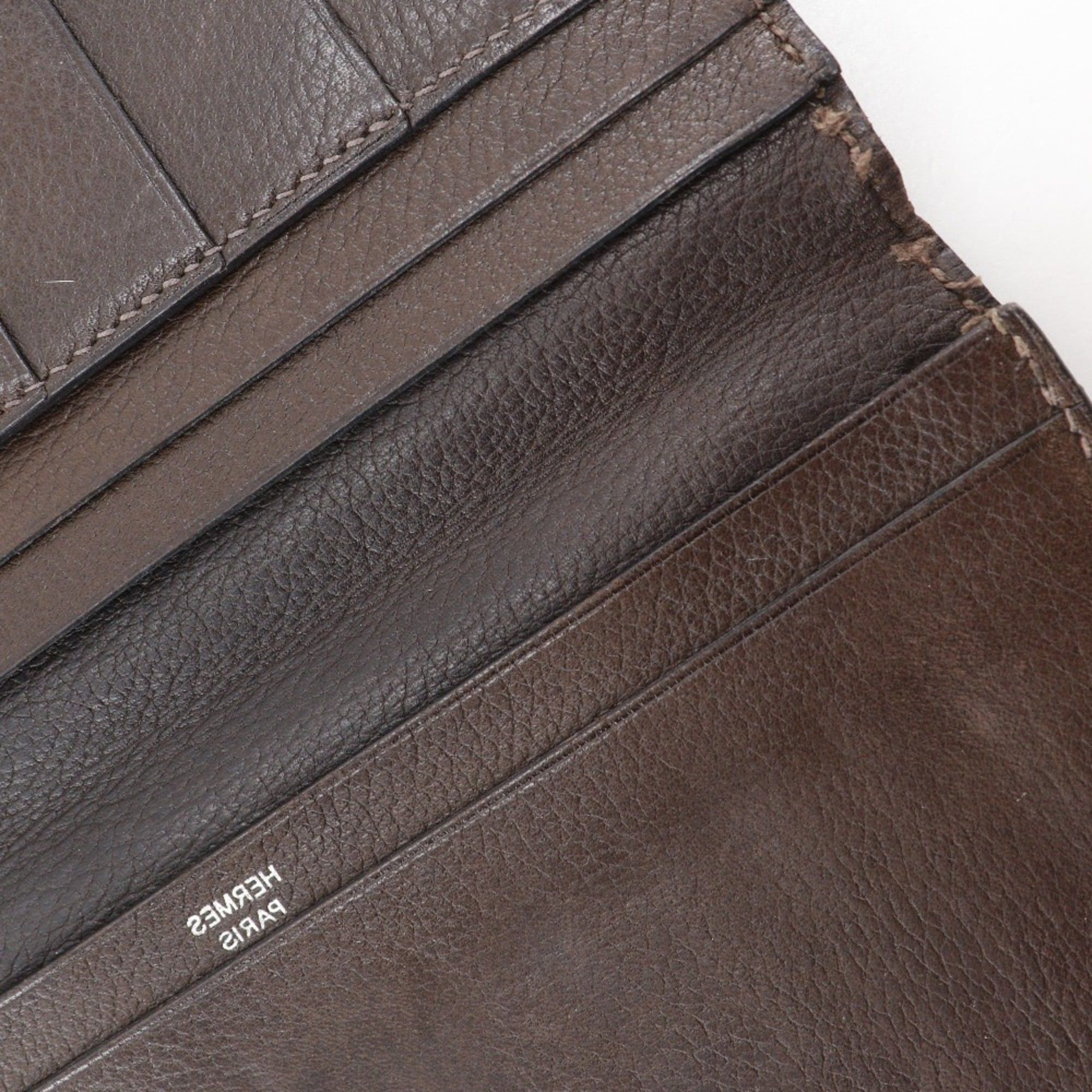 Hermes Hermes MC2 Fleming Billfold, Leather, Brown, Open, Unisex Size ONE SIZE - 11 Thumbnail