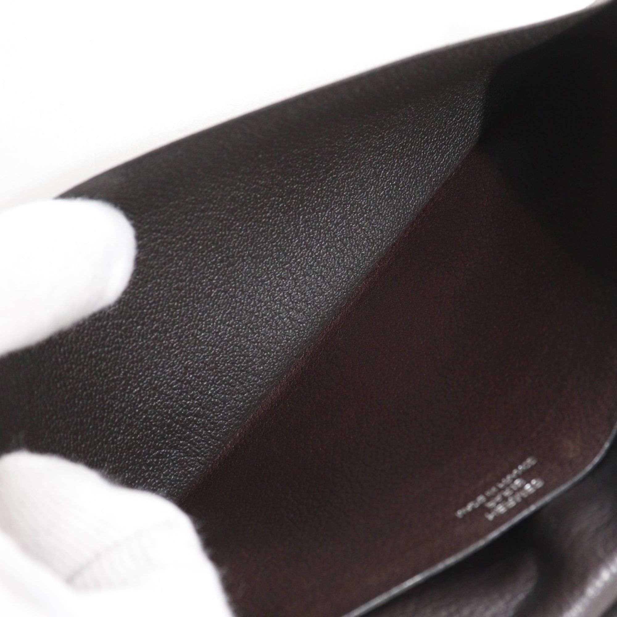 Hermes Hermes MC2 Fleming Billfold, Leather, Brown, Open, Unisex Size ONE SIZE - 9 Thumbnail