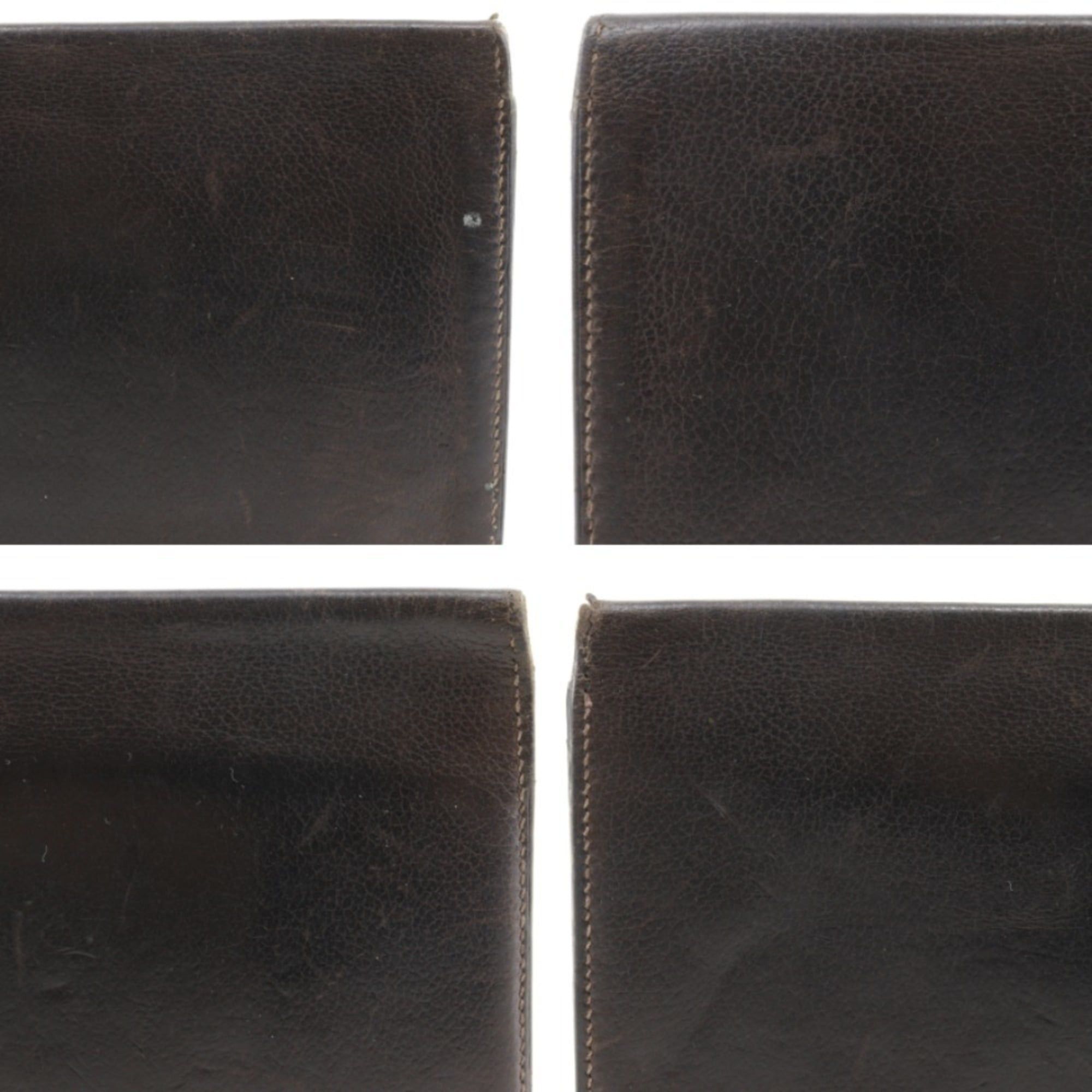 Hermes Hermes MC2 Fleming Billfold, Leather, Brown, Open, Unisex Size ONE SIZE - 16 Thumbnail