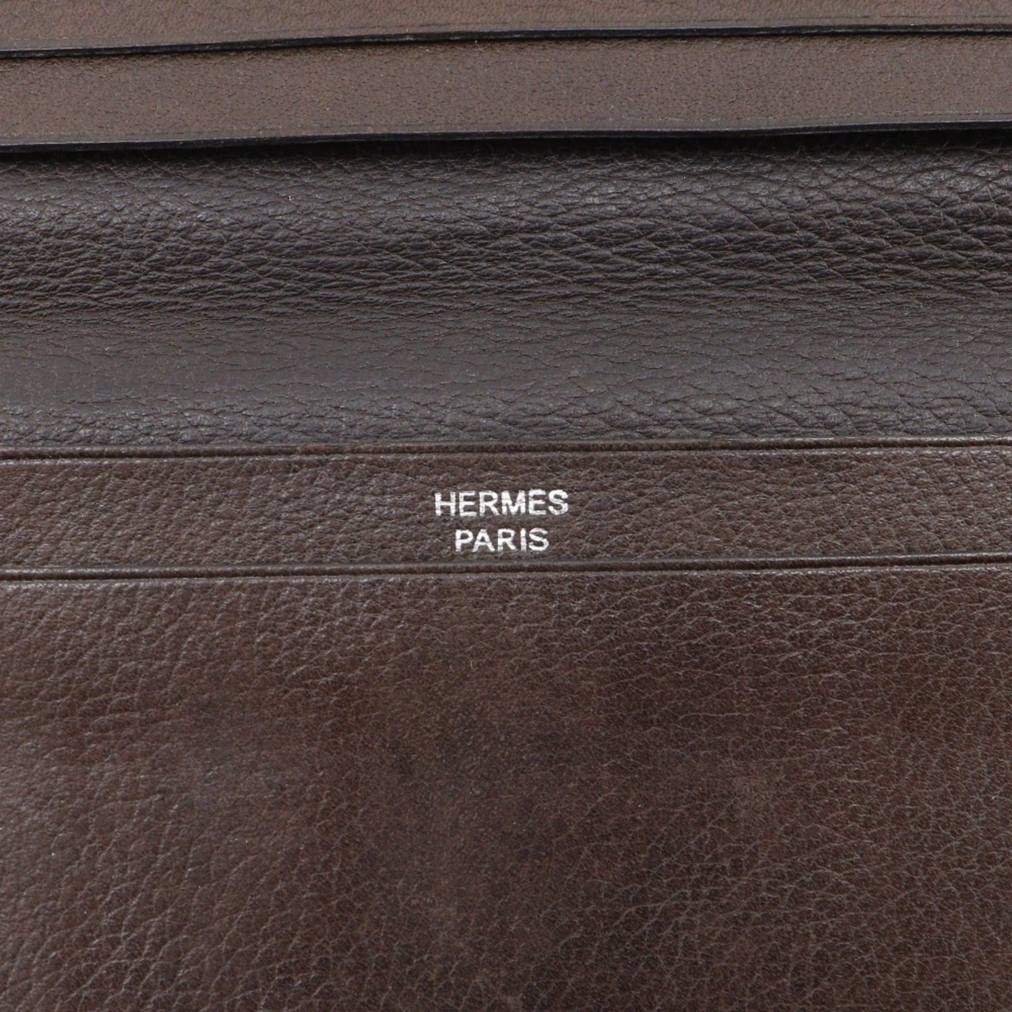 Hermes Hermes MC2 Fleming Billfold, Leather, Brown, Open, Unisex Size ONE SIZE - 12 Thumbnail