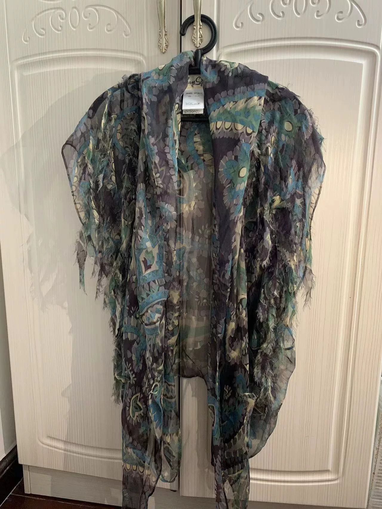 Kanye West Sheer Floral Print Cape with Hood Size ONE SIZE - 2 Thumbnail