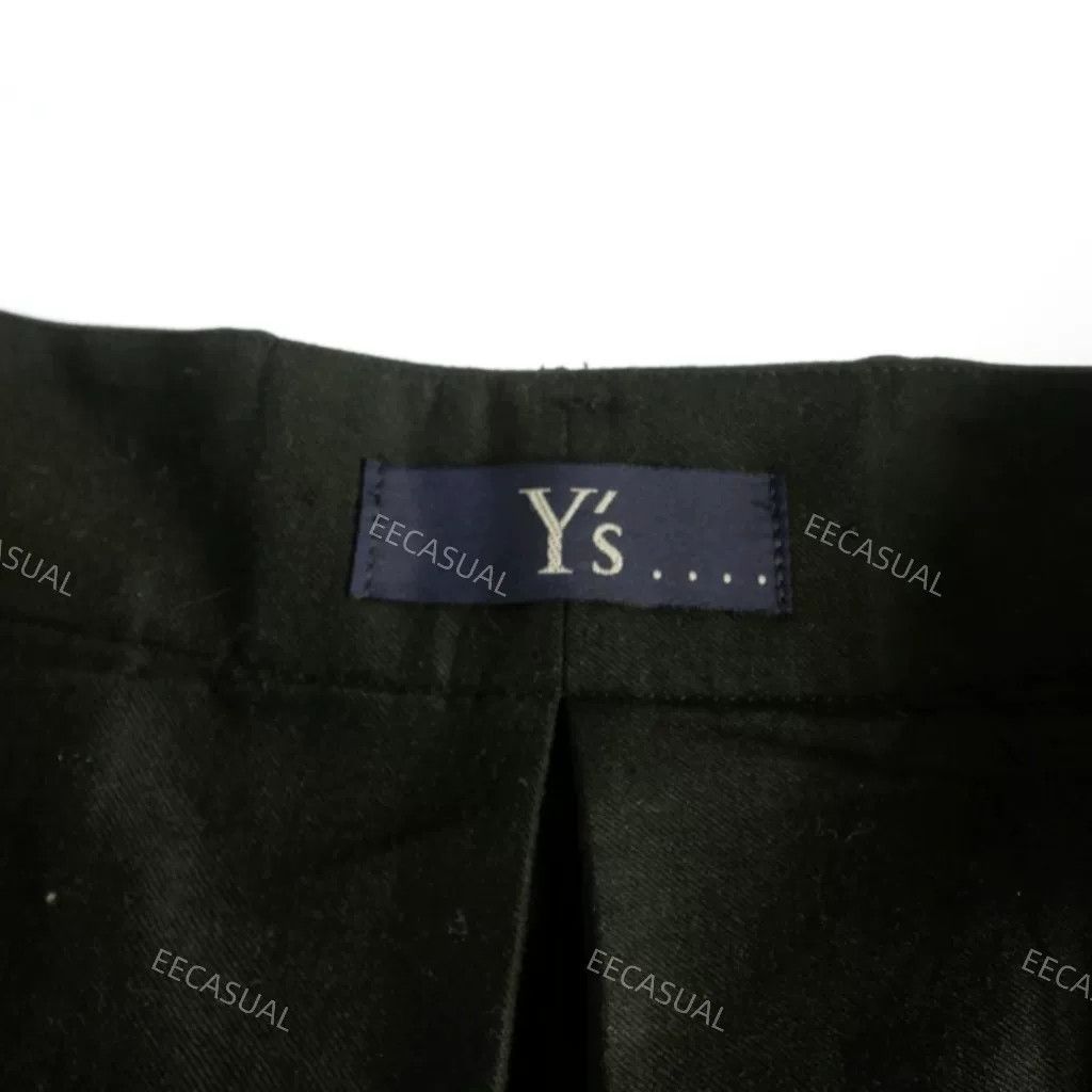 Y's Black Wide-Leg Wool Pants by Yohji Yamamoto Size US 31 - 6 Thumbnail