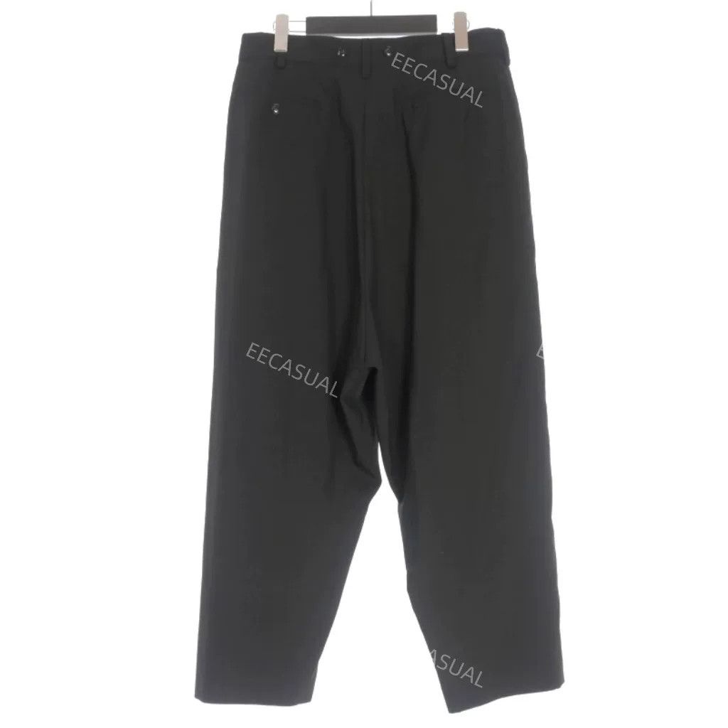 Y's Black Wide-Leg Wool Pants by Yohji Yamamoto Size US 31 - 2 Thumbnail
