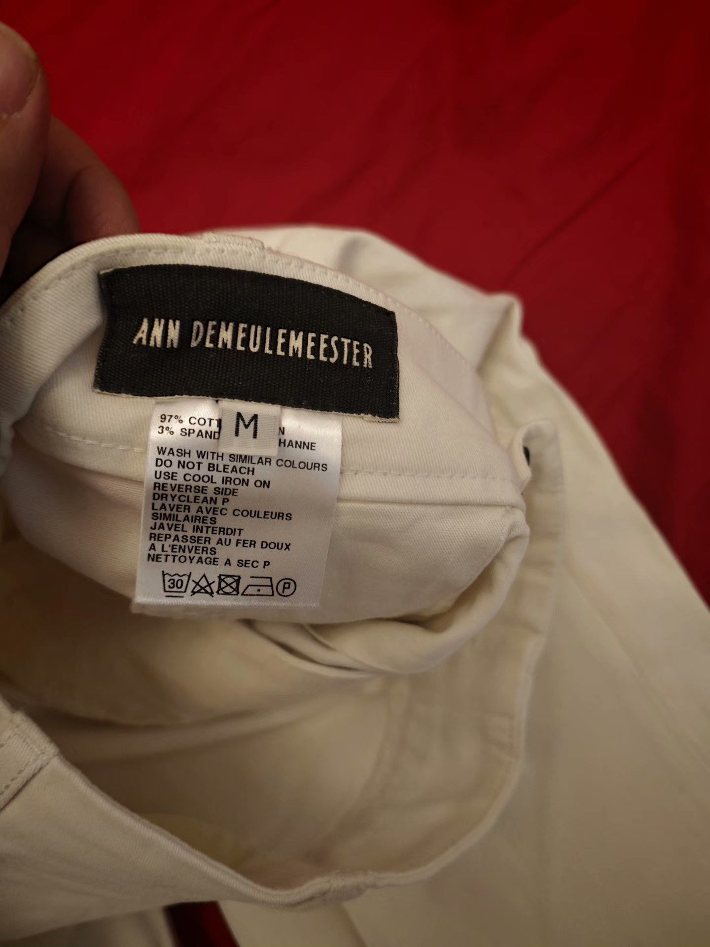 Ann Demeulemeester Ann Demeulemeester White Casual Pants Size US 31 - 9 Thumbnail