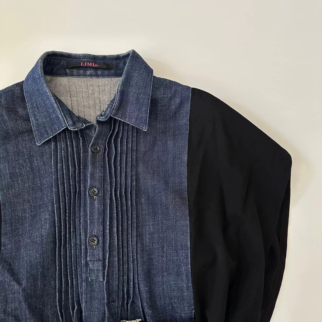 Vintage Vintage Denim Paneled Dress Size M / US 6-8 / IT 42-44 - 3 Thumbnail