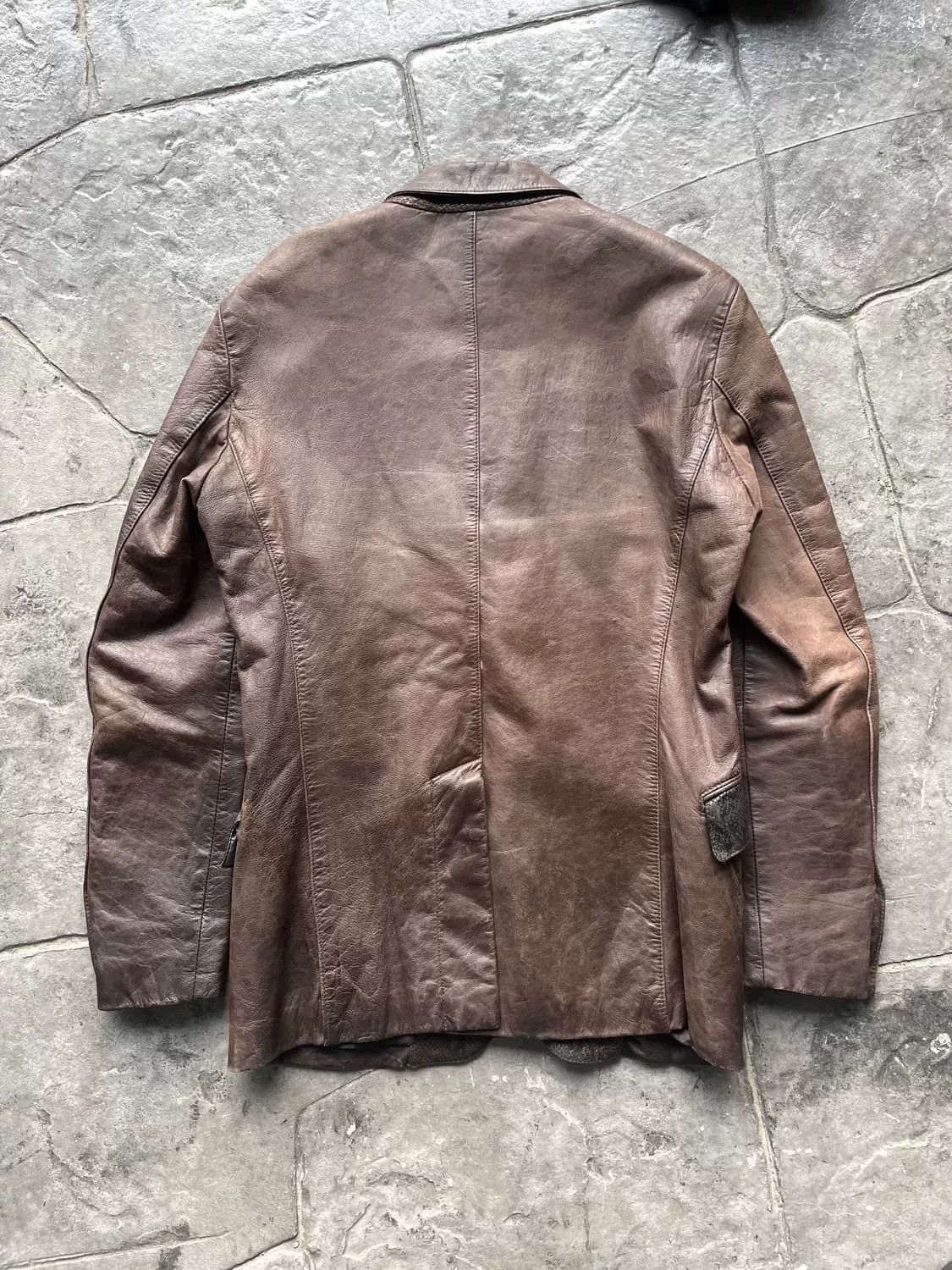 Vintage Vintage Lucifer Retro Leather Jacket Size US M / EU 48-50 / 2 - 4 Thumbnail