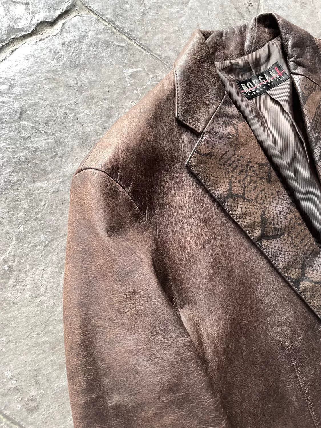 Vintage Vintage Lucifer Retro Leather Jacket Size US M / EU 48-50 / 2 - 2 Thumbnail