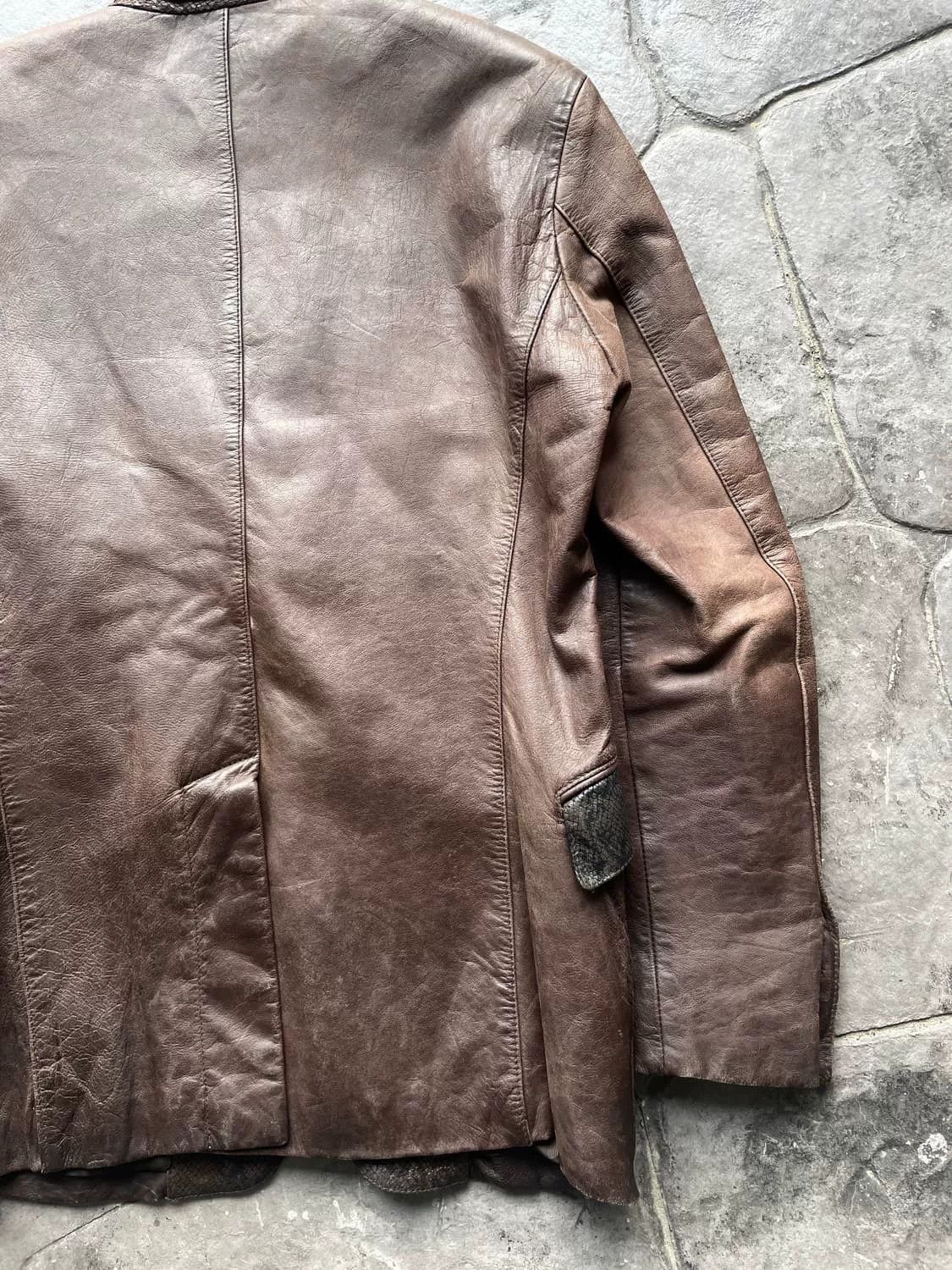 Vintage Vintage Lucifer Retro Leather Jacket Size US M / EU 48-50 / 2 - 5 Thumbnail